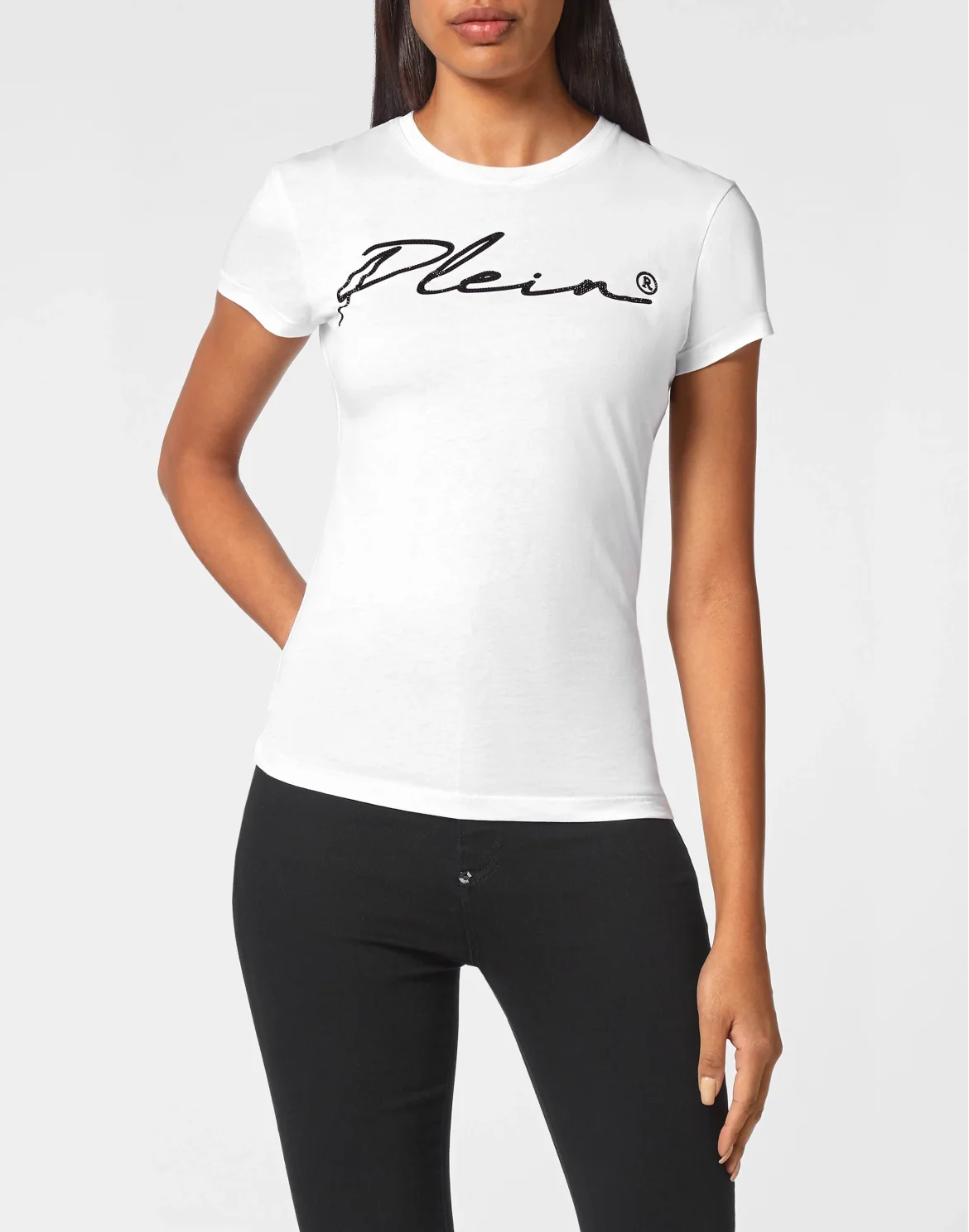 T-shirt Sexy Pure with Crystals, цвет: Белый