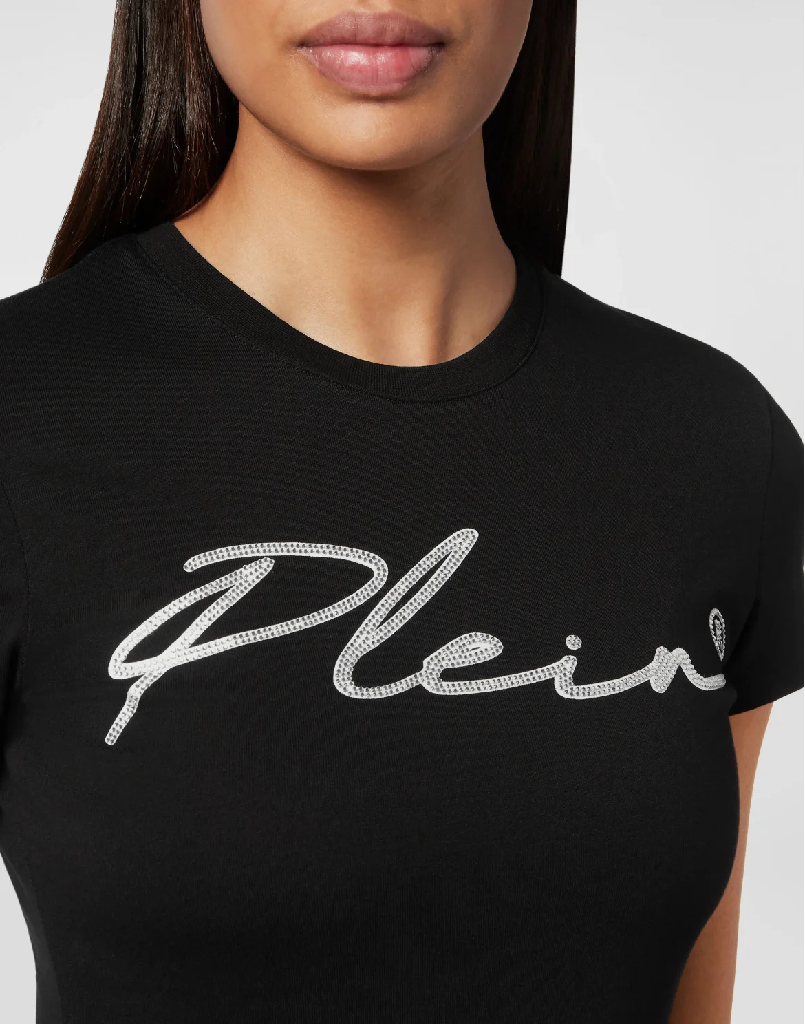 T-shirt Sexy Pure with Crystals, цвет: Черный