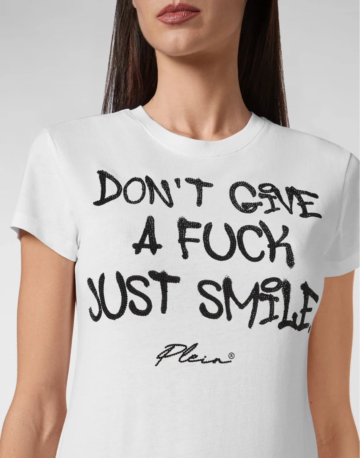 T-shirt Sexy Pure with Crystals, цвет: Белый
