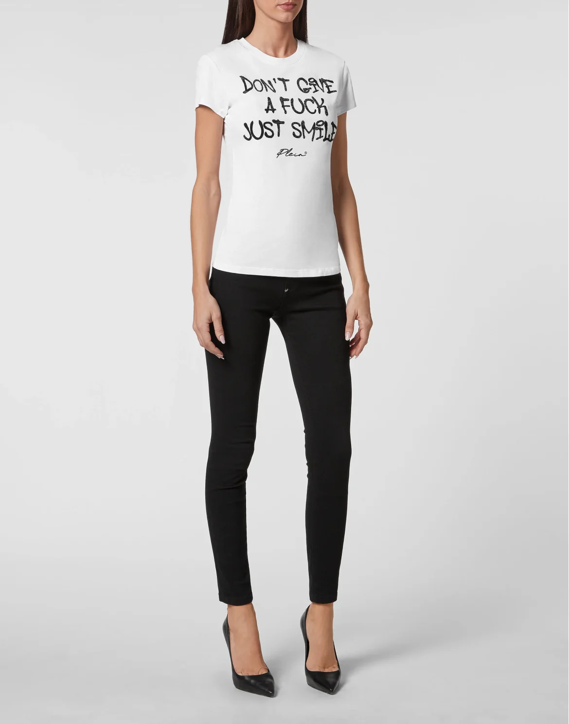 T-shirt Sexy Pure with Crystals, цвет: Белый
