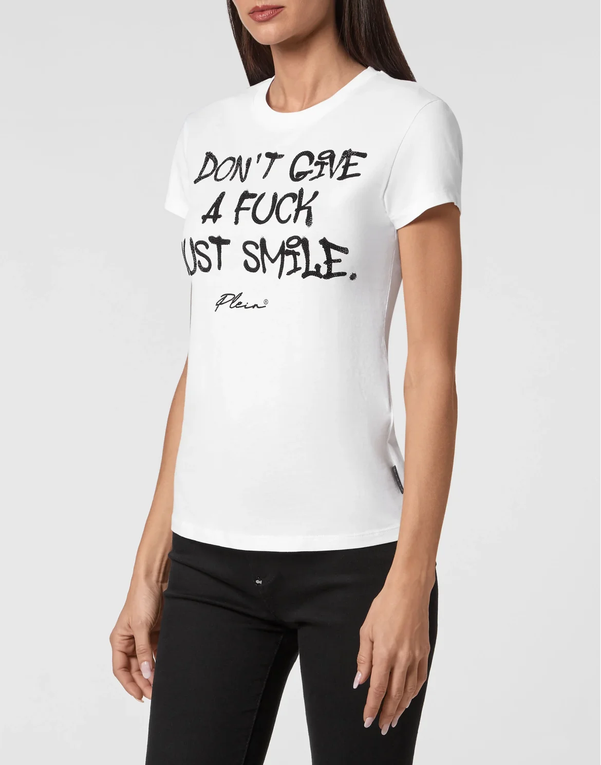 T-shirt Sexy Pure with Crystals, цвет: Белый