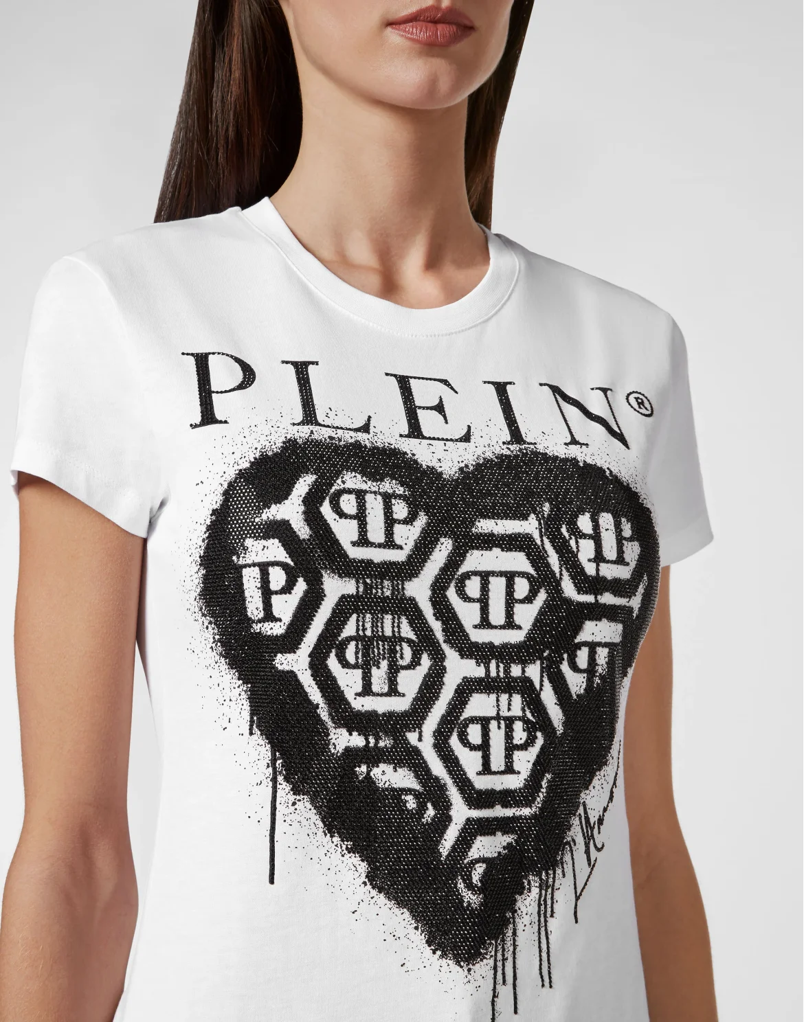 T-shirt Sexy Pure with Crystals, цвет: Белый