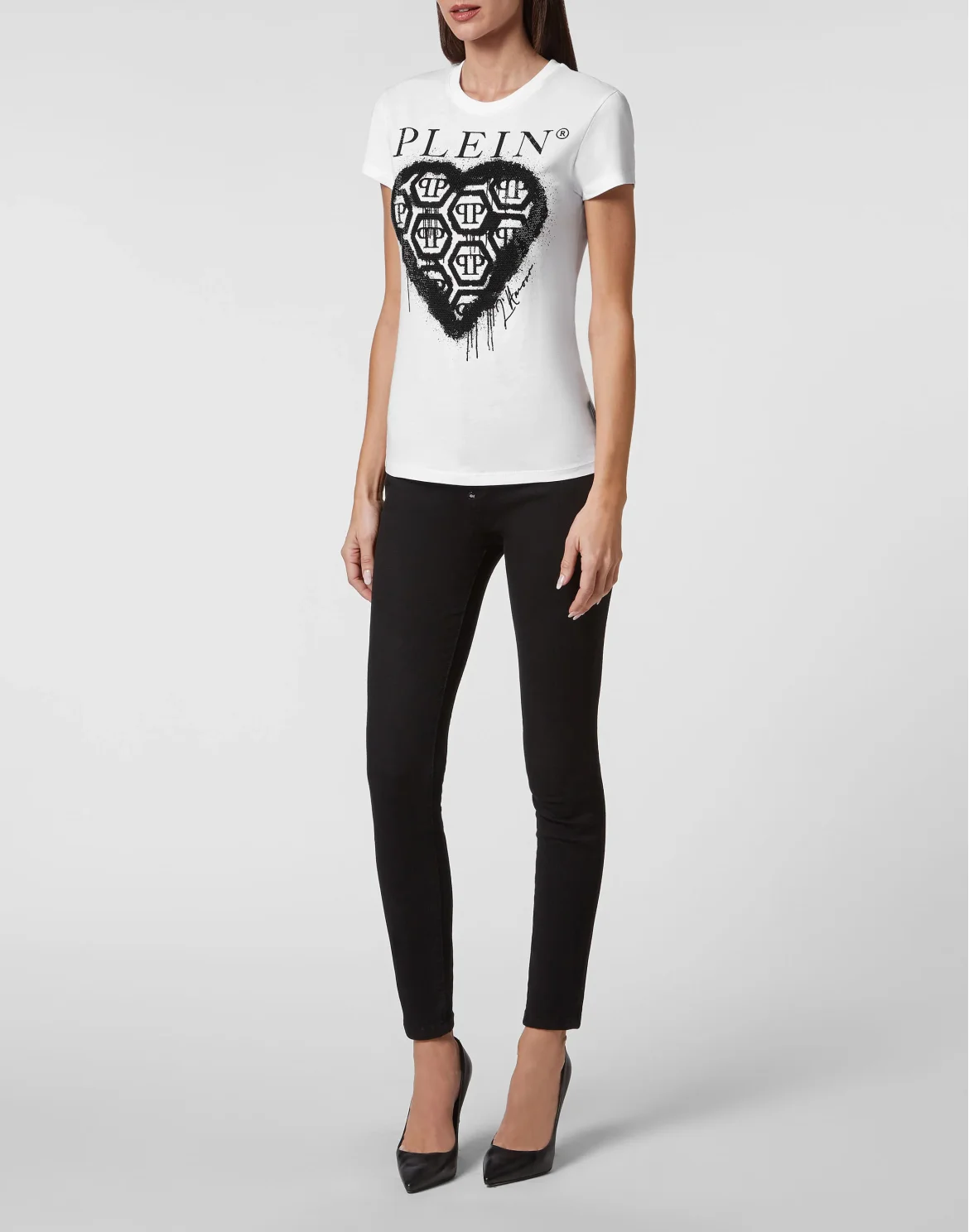 T-shirt Sexy Pure with Crystals, цвет: Белый