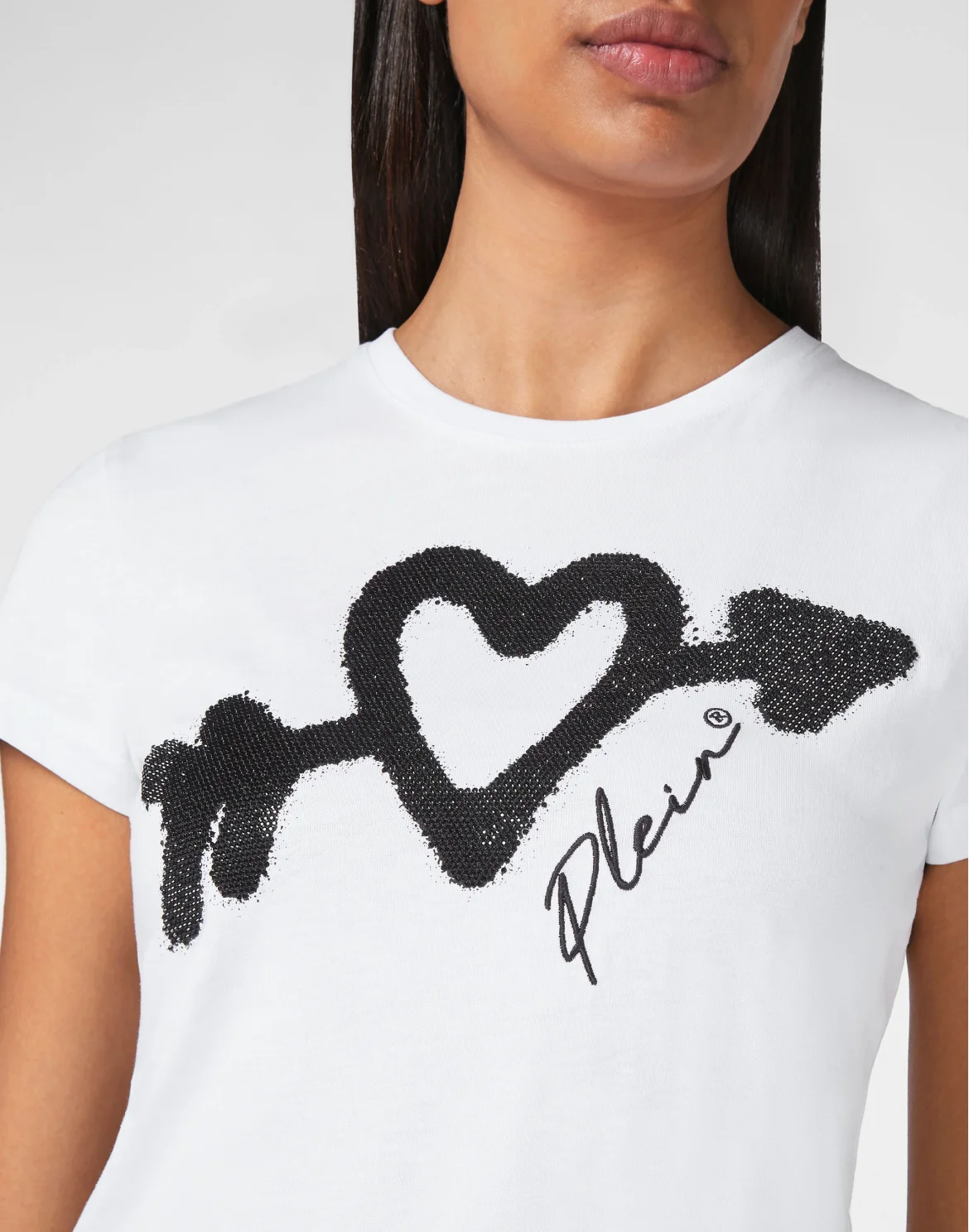 T-shirt Sexy Pure with Crystals, цвет: Белый