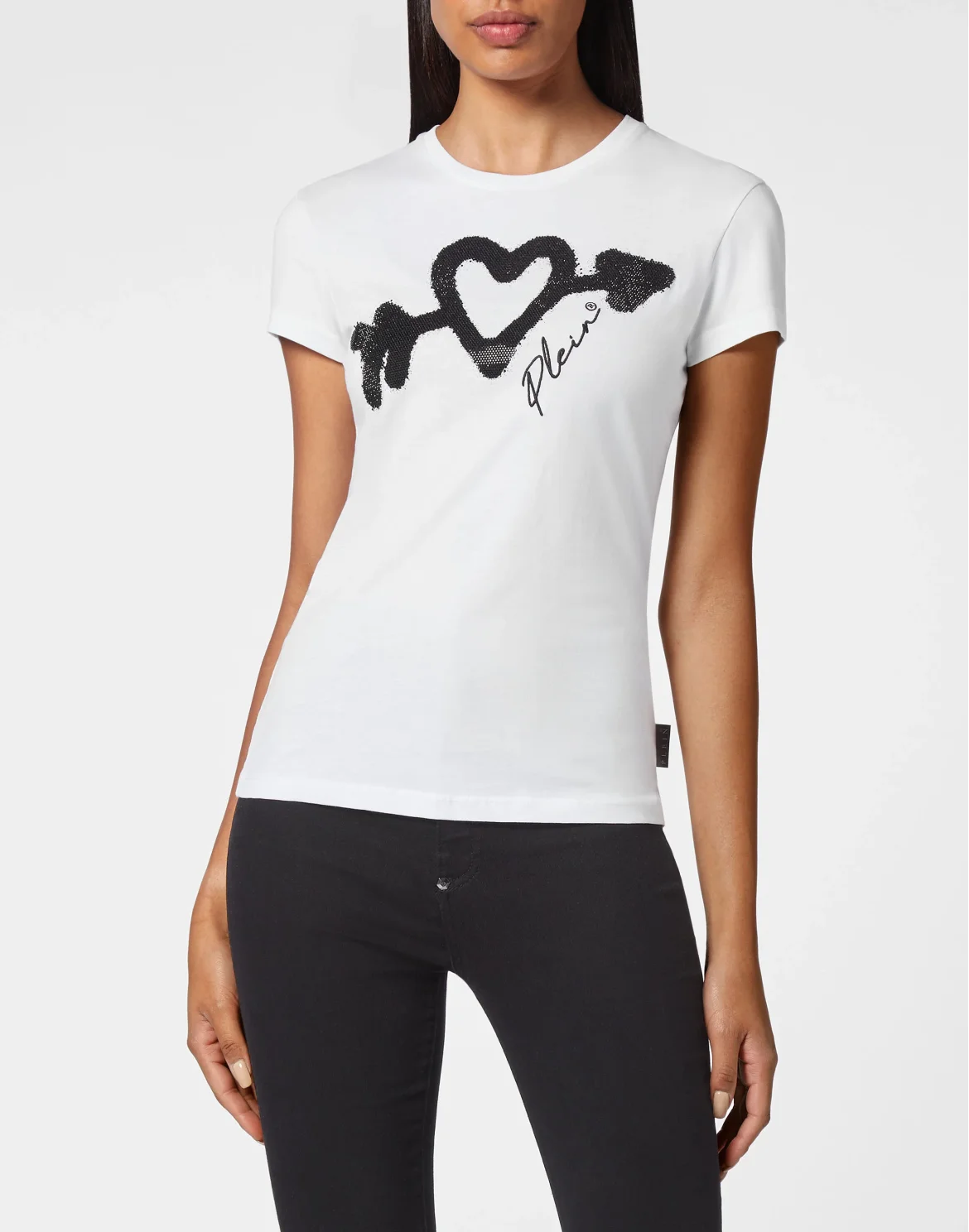 T-shirt Sexy Pure with Crystals, цвет: Белый