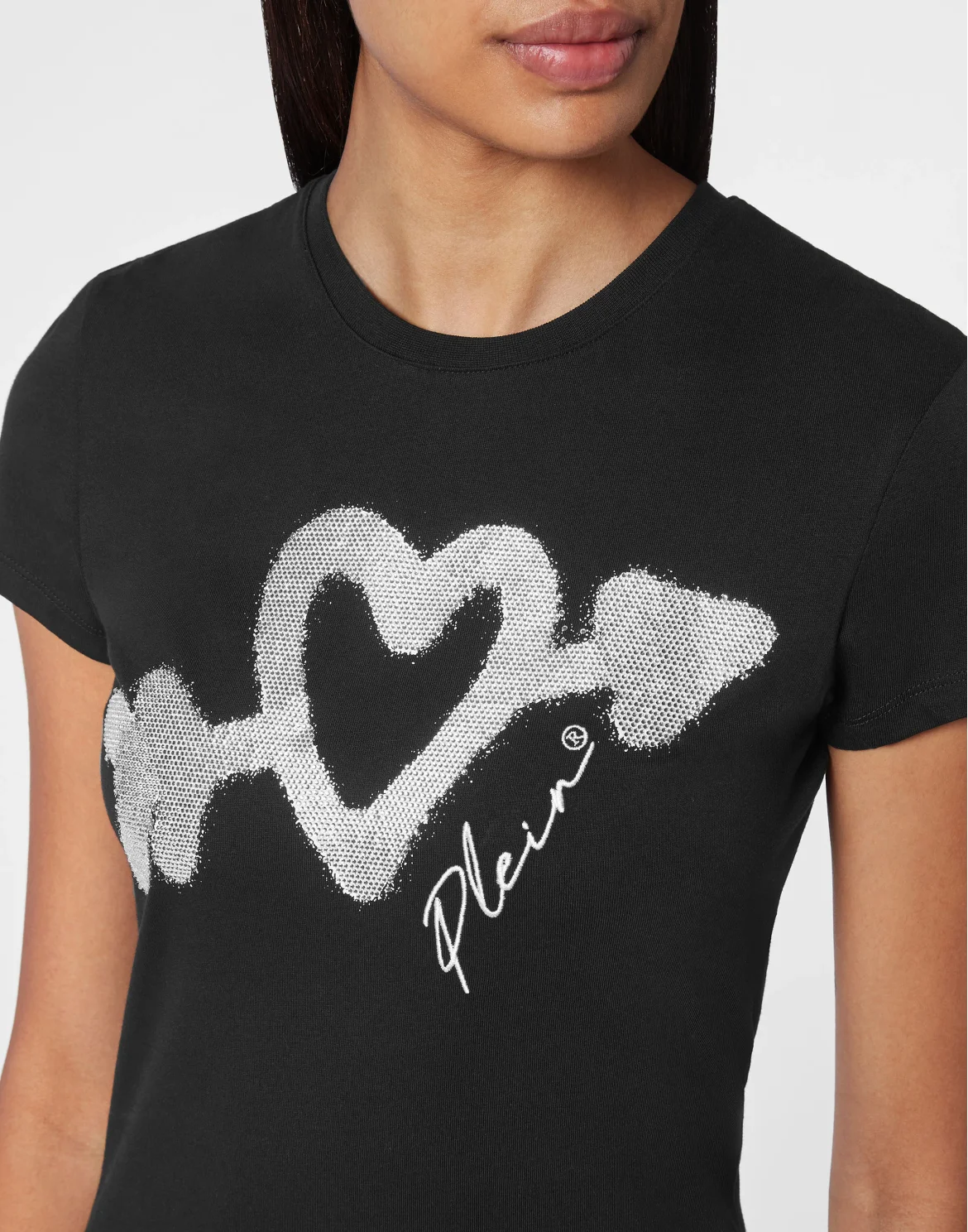 T-shirt Sexy Pure with Crystals, цвет: Черный