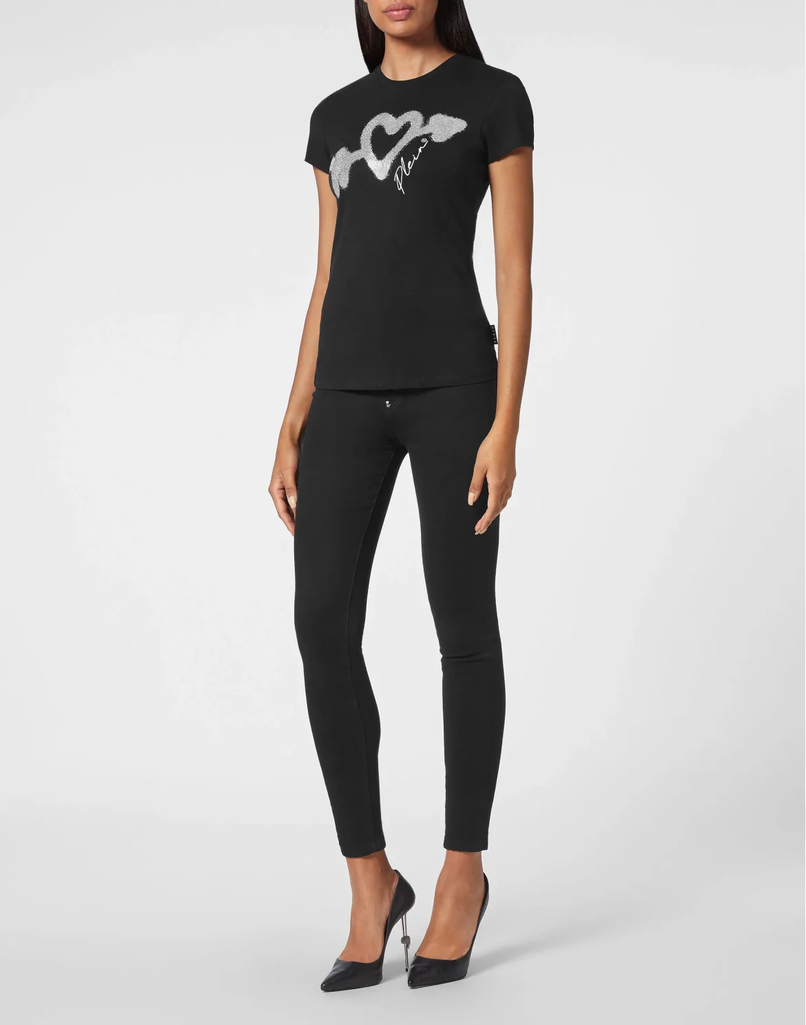 T-shirt Sexy Pure with Crystals, цвет: Черный