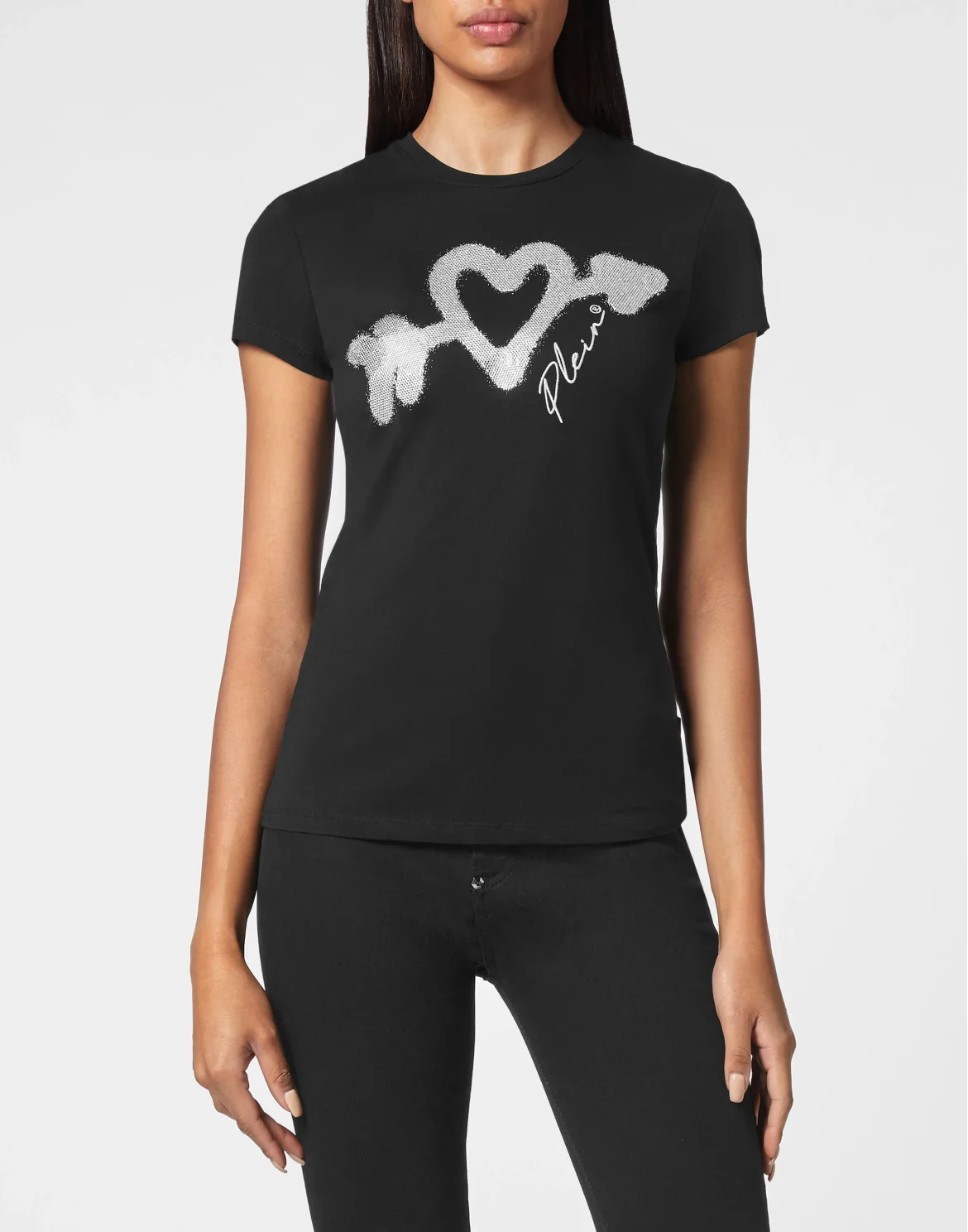 T-shirt Sexy Pure with Crystals, цвет: Черный