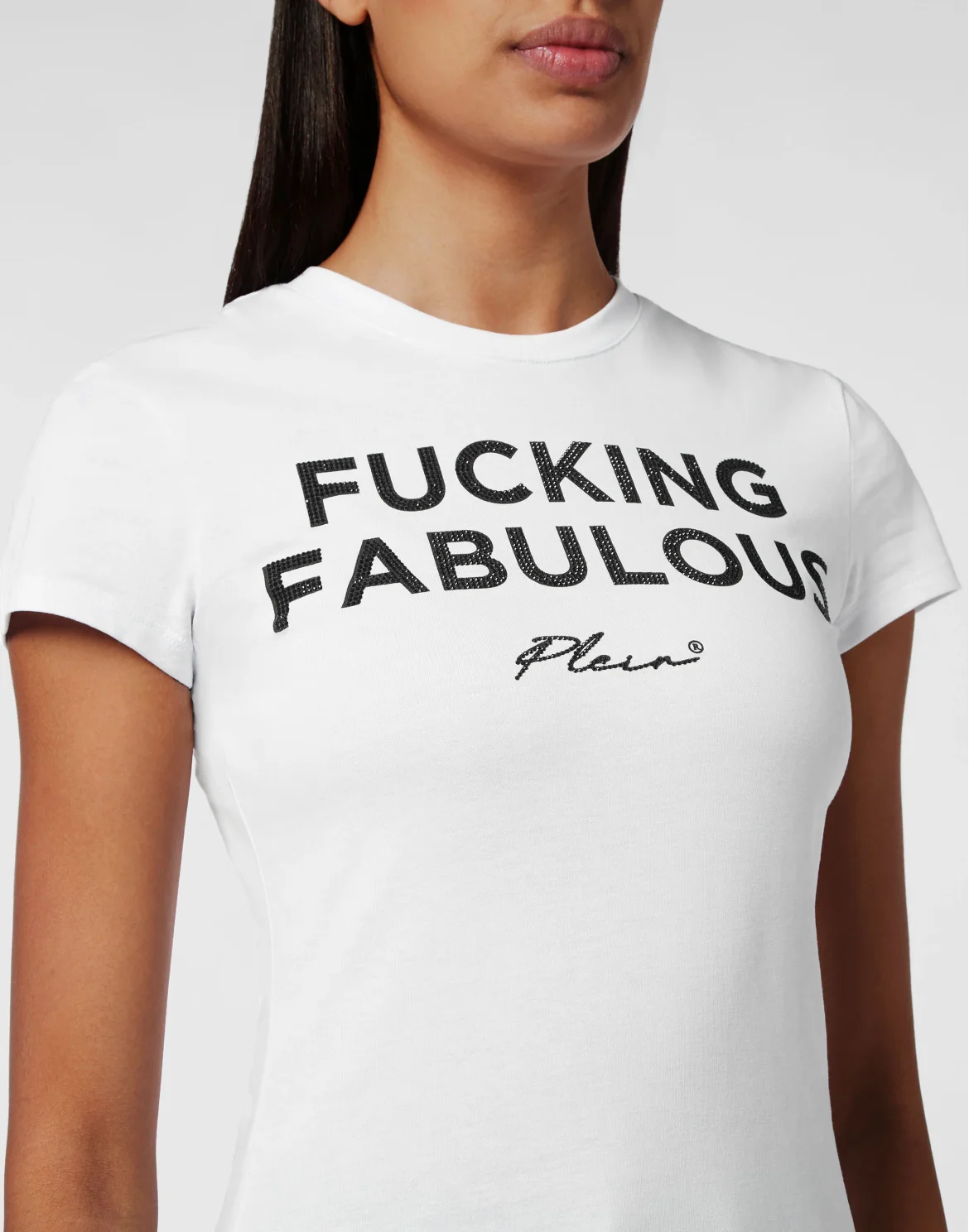 T-shirt Sexy Pure with Crystals, цвет: Белый