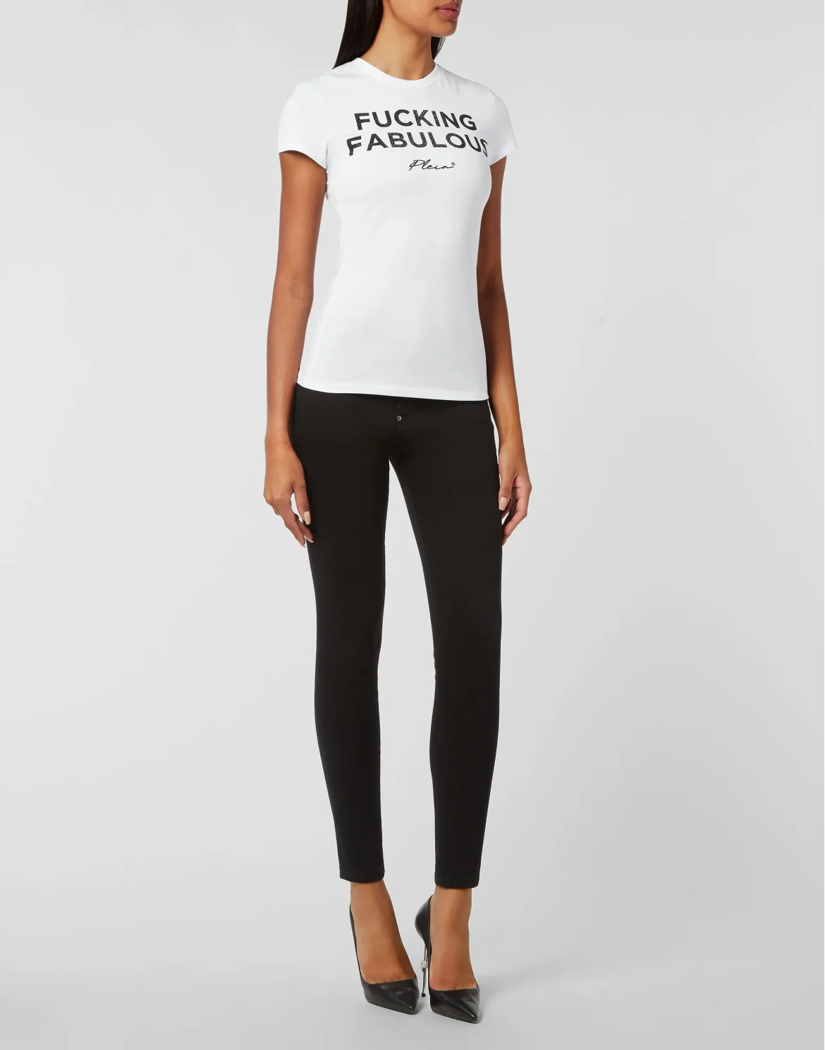 T-shirt Sexy Pure with Crystals, цвет: Белый