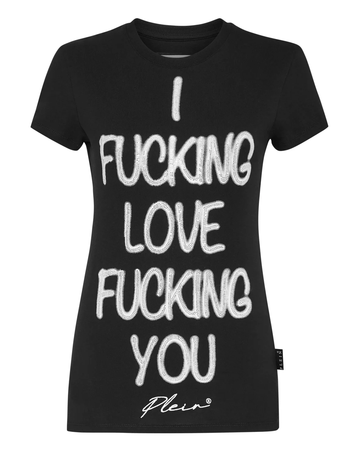 T-shirt Sexy Pure with Crystals, цвет: Черный