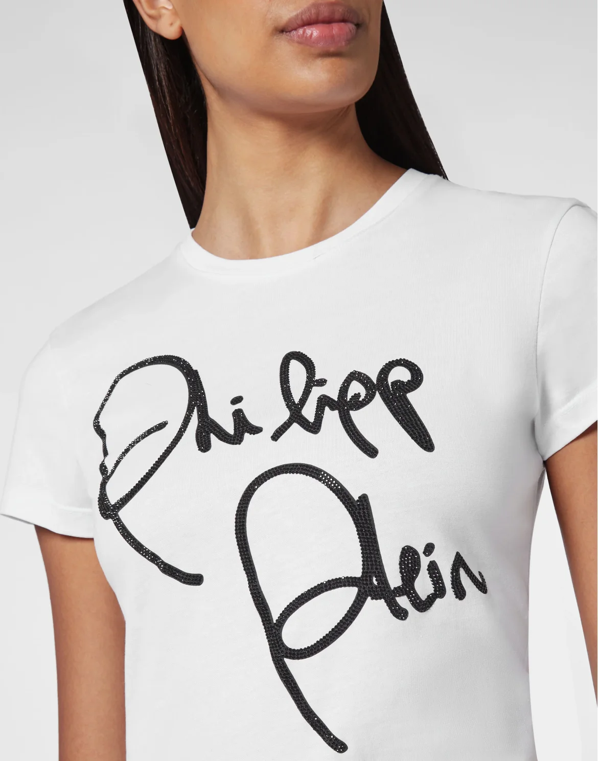 T-shirt Sexy Pure with Crystals, цвет: Белый