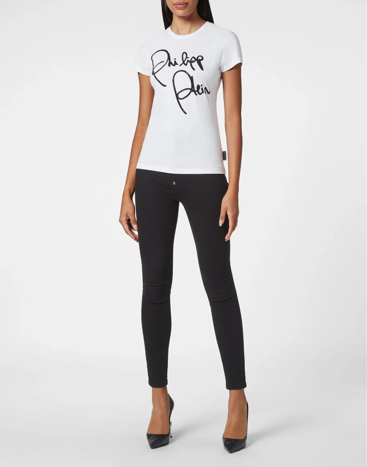 T-shirt Sexy Pure with Crystals, цвет: Белый