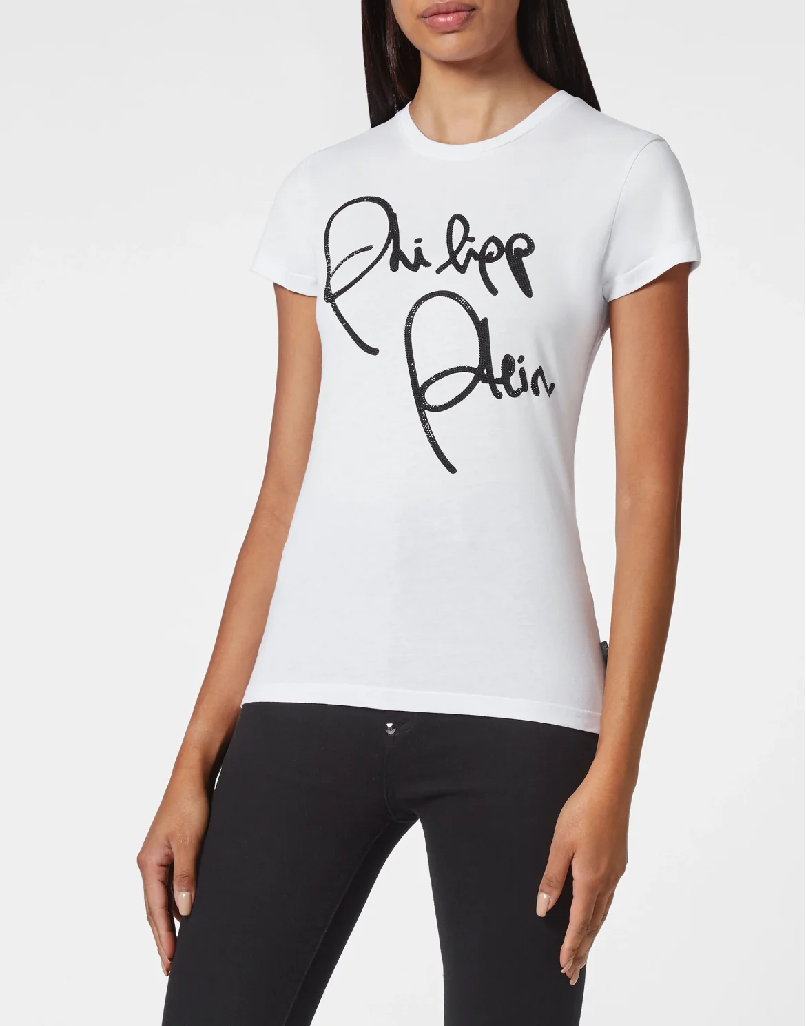 T-shirt Sexy Pure with Crystals, цвет: Белый