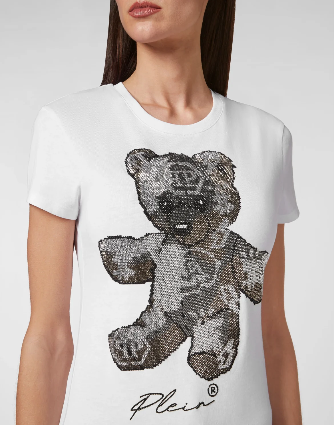 T-shirt Sexy Pure with Crystals, цвет: Белый