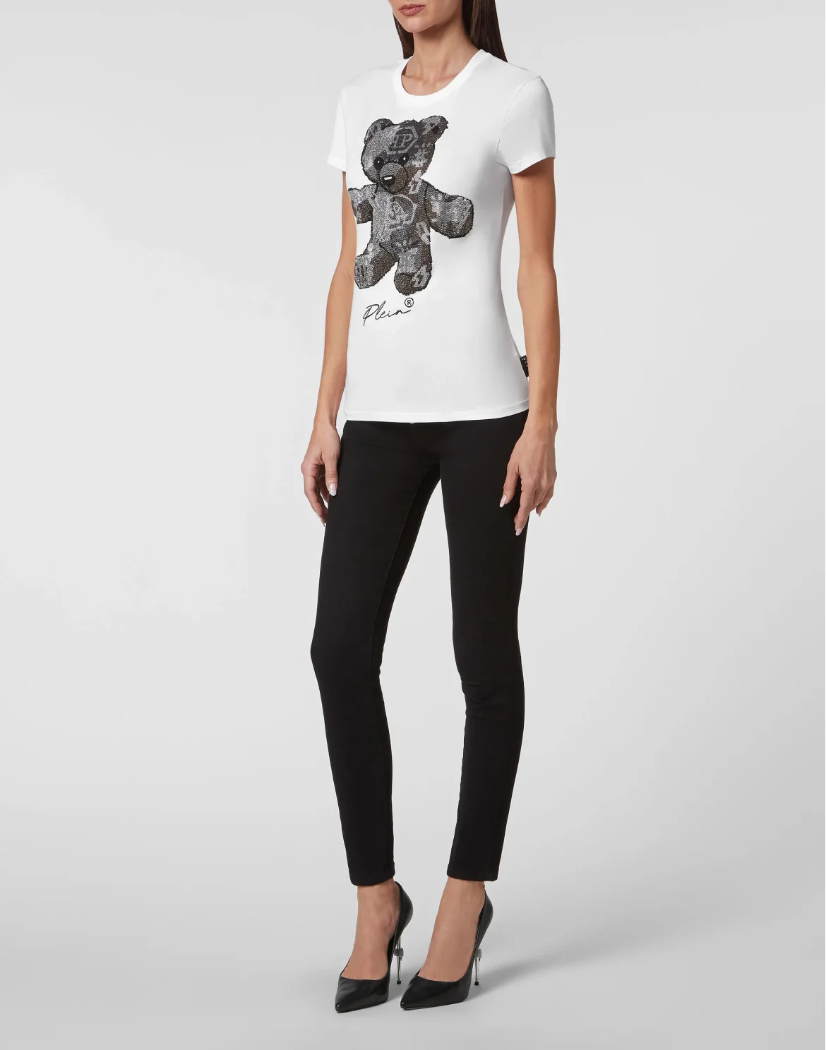 T-shirt Sexy Pure with Crystals, цвет: Белый