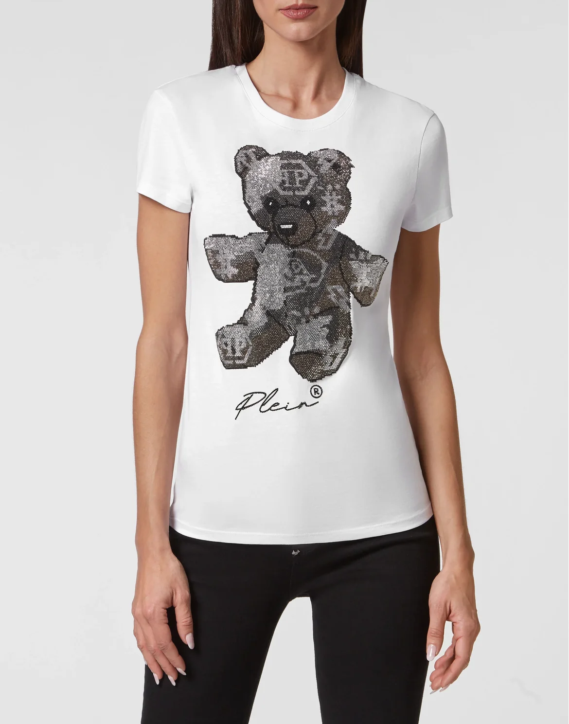 T-shirt Sexy Pure with Crystals, цвет: Белый