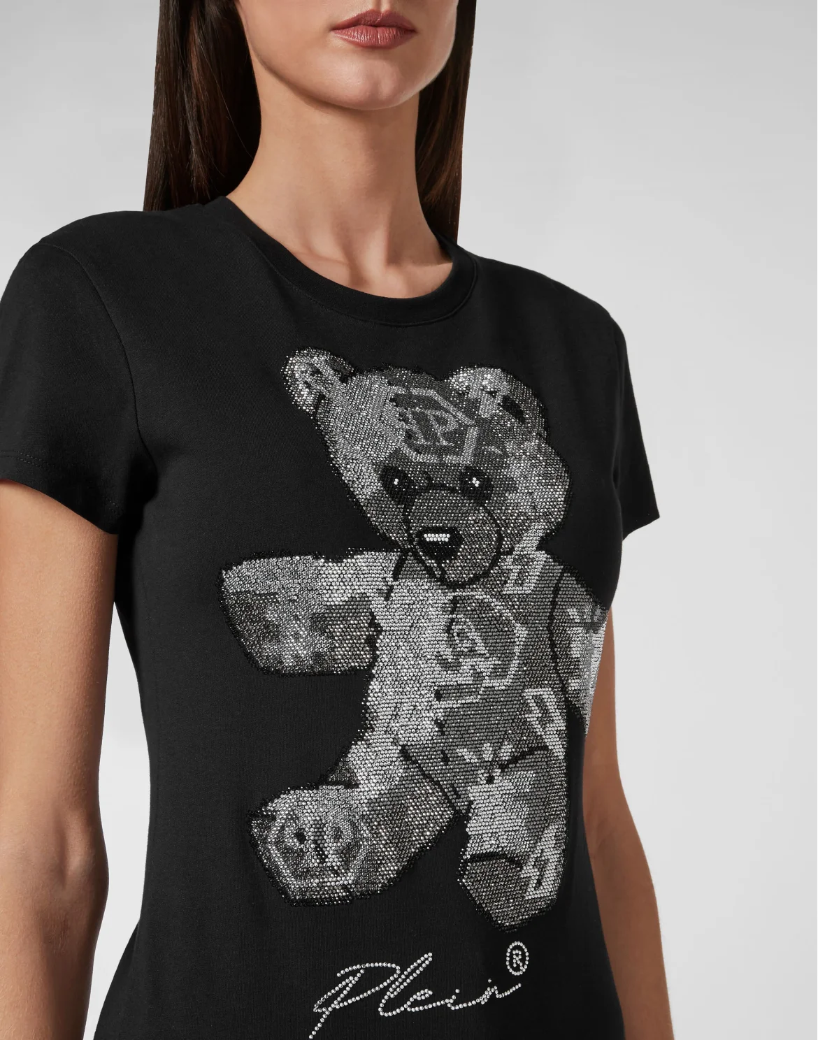 T-shirt Sexy Pure with Crystals, цвет: Черный