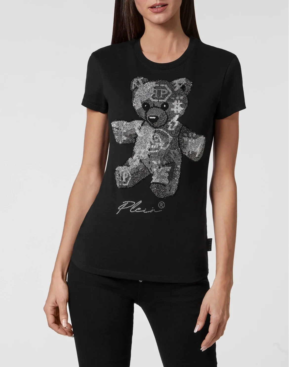 T-shirt Sexy Pure with Crystals, цвет: Черный