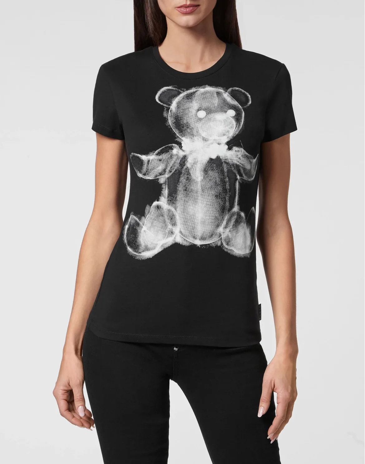 T-shirt Round Neck SS Teddy Bear, цвет: Черный