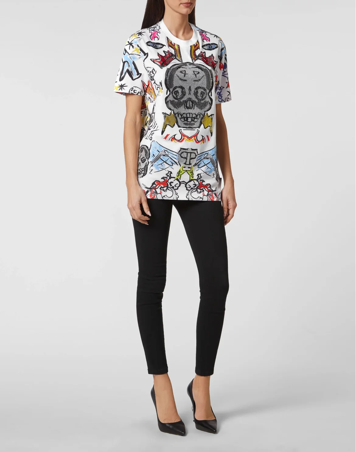 T-shirt Man Fit with Crystals, цвет: Мультиколор