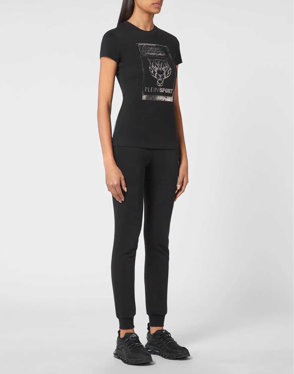 T-shirt Round Neck SS Sexy Pure Fit Tiger, цвет: Черный