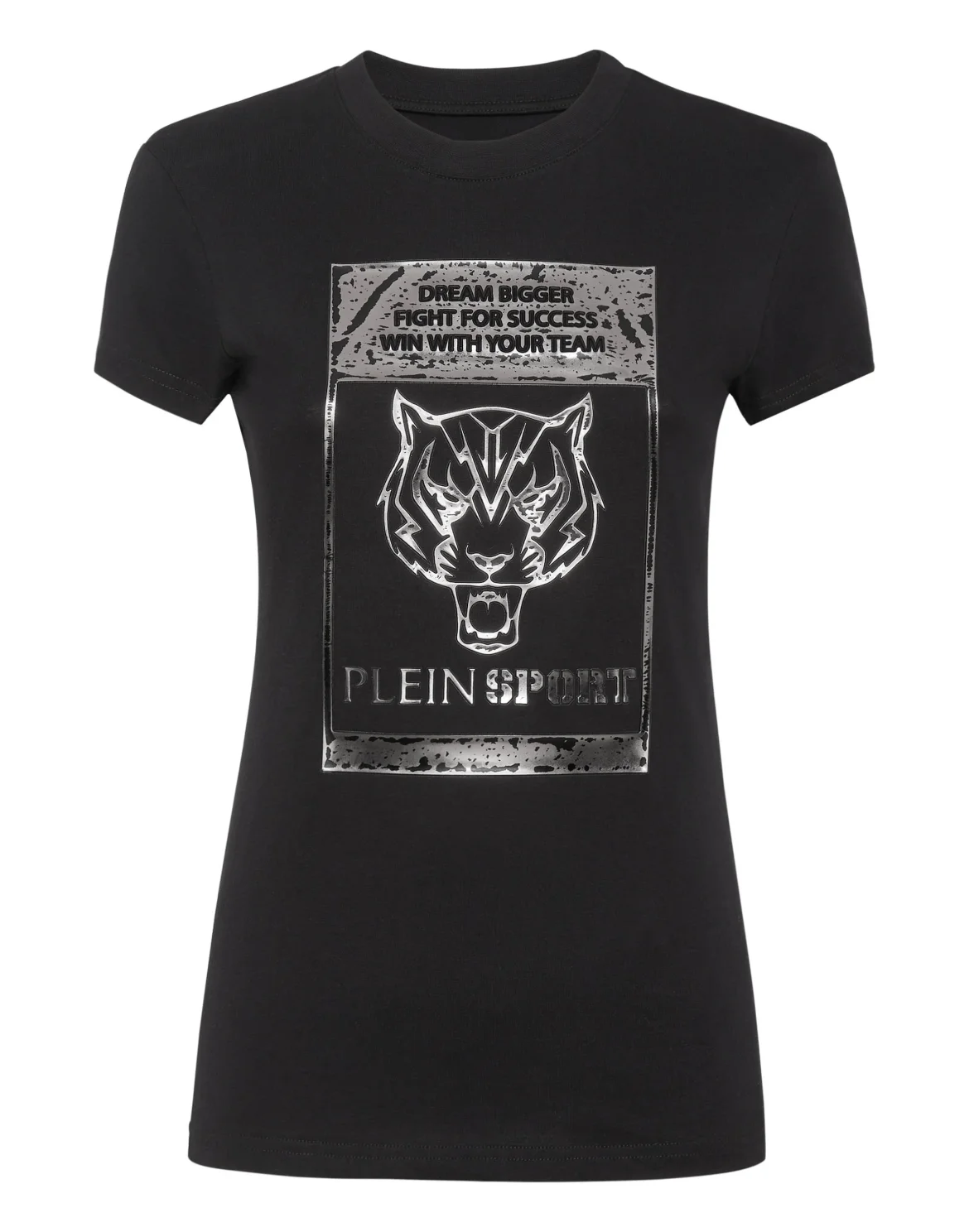 T-shirt Round Neck SS Sexy Pure Fit Tiger, цвет: Черный