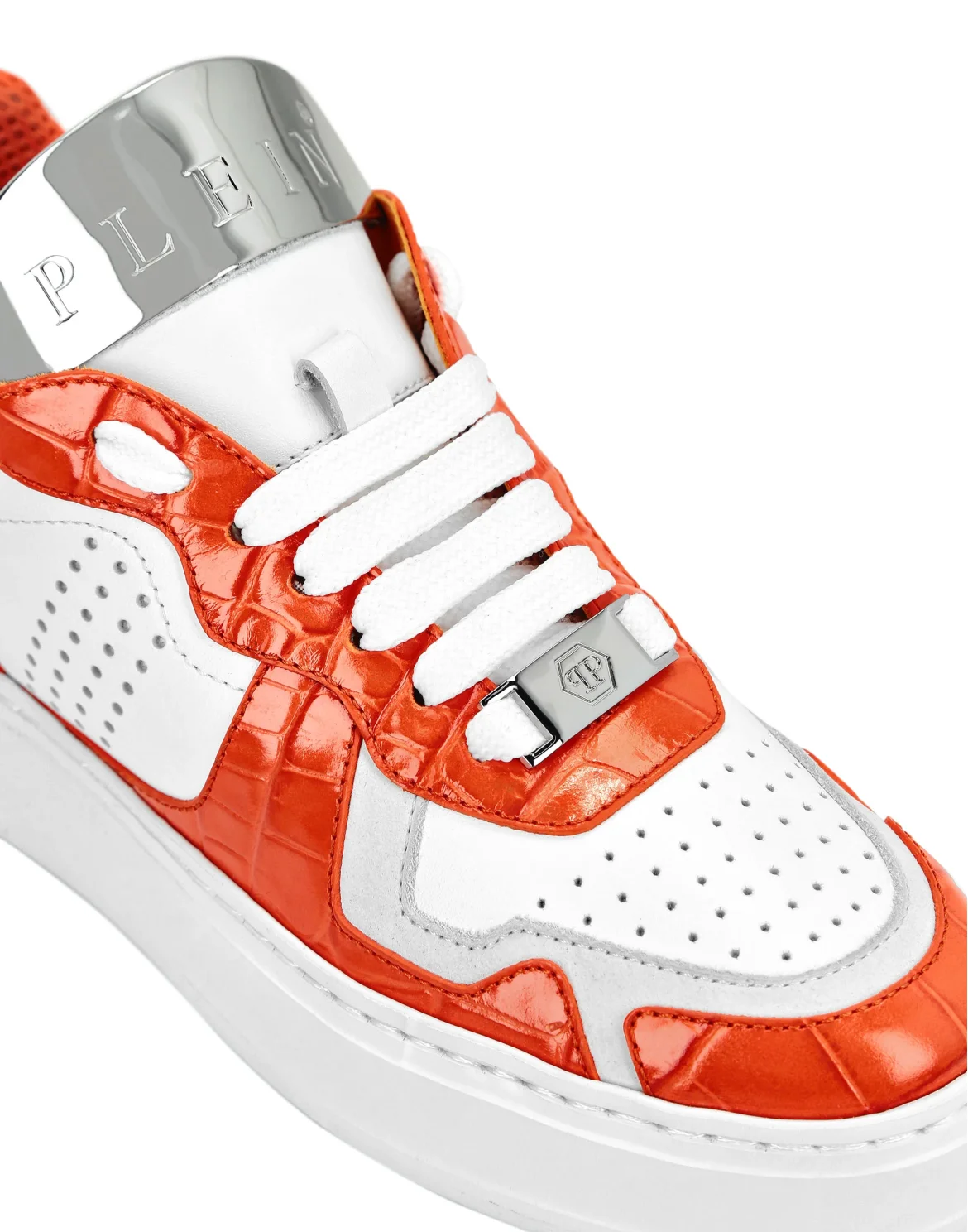 LO-TOP SNEAKERS SILVER $URFER Crocco PRINT, цвет: Оранжевый