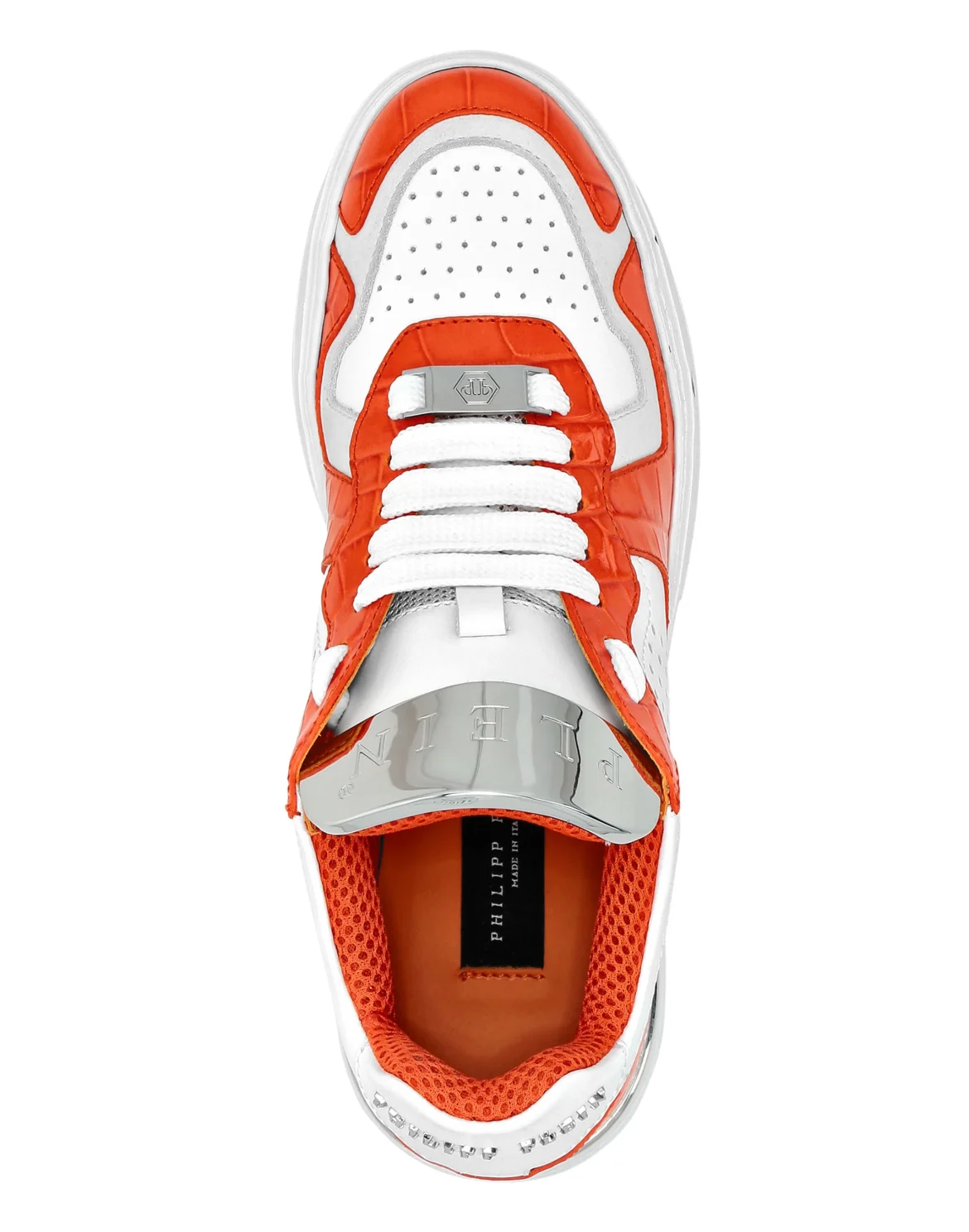 LO-TOP SNEAKERS SILVER $URFER Crocco PRINT, цвет: Оранжевый