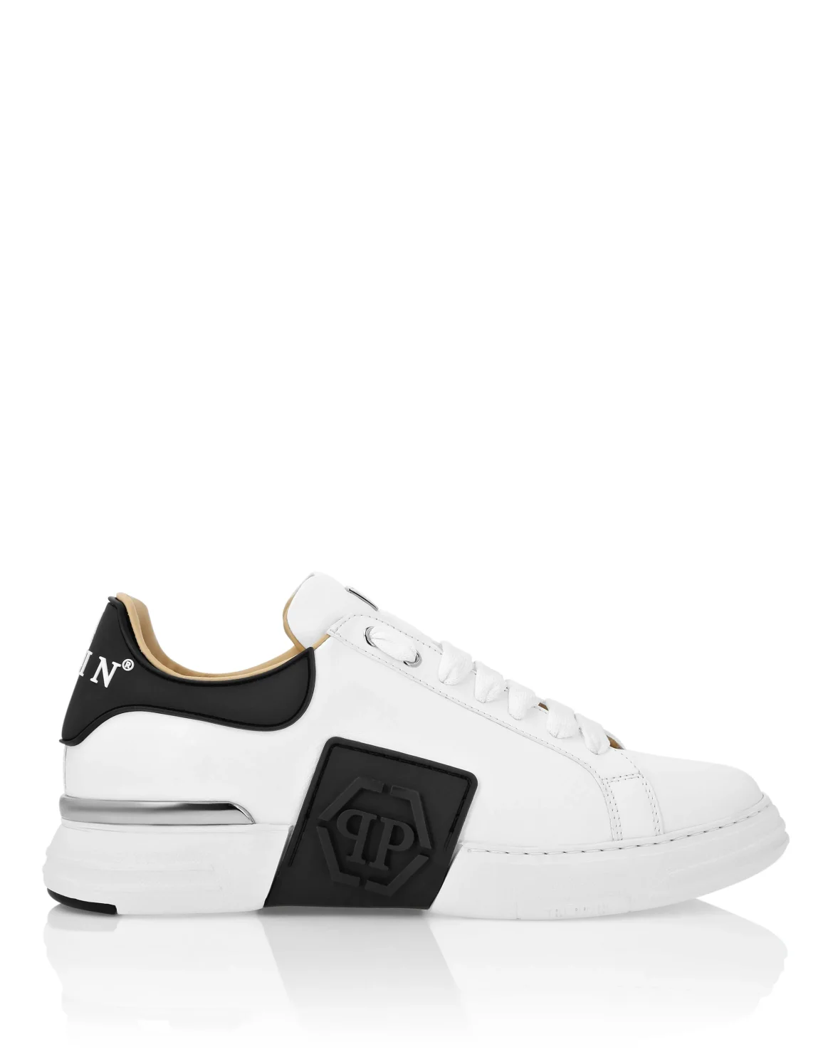 Lo-Top Leather Sneakers Phantom Kick$, цвет: Белый