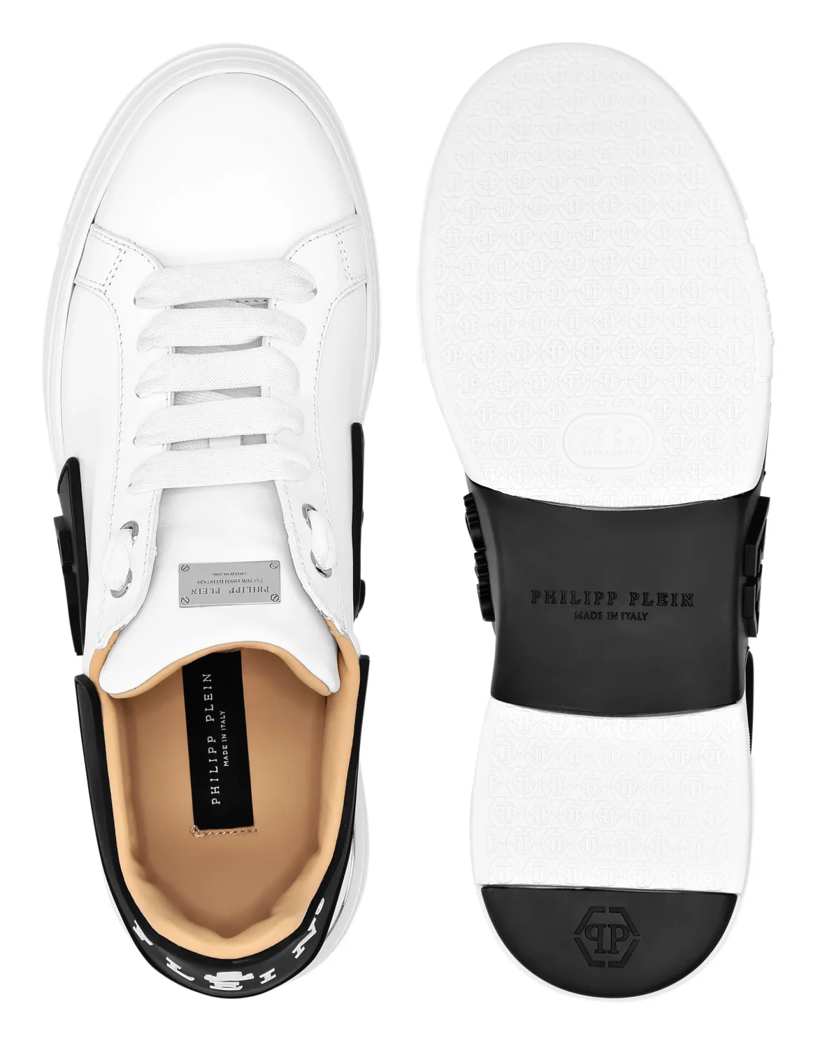 Lo-Top Leather Sneakers Phantom Kick$, цвет: Белый