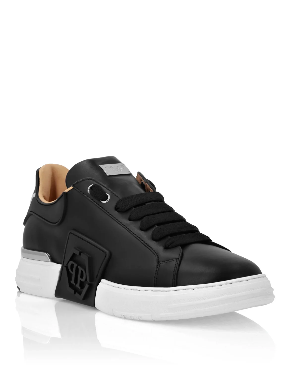 Lo-Top Leather Sneakers Phantom Kick$, цвет: Черный