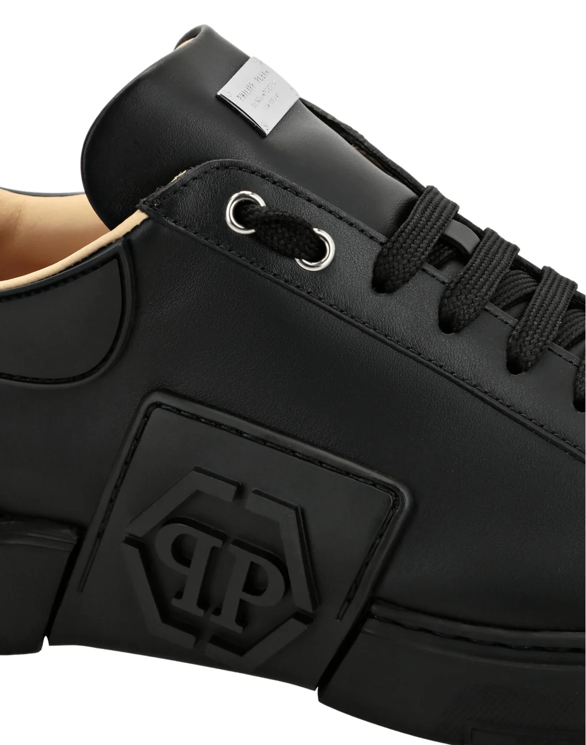 Lo-Top Leather Sneakers Phantom Kick$, цвет: Черный
