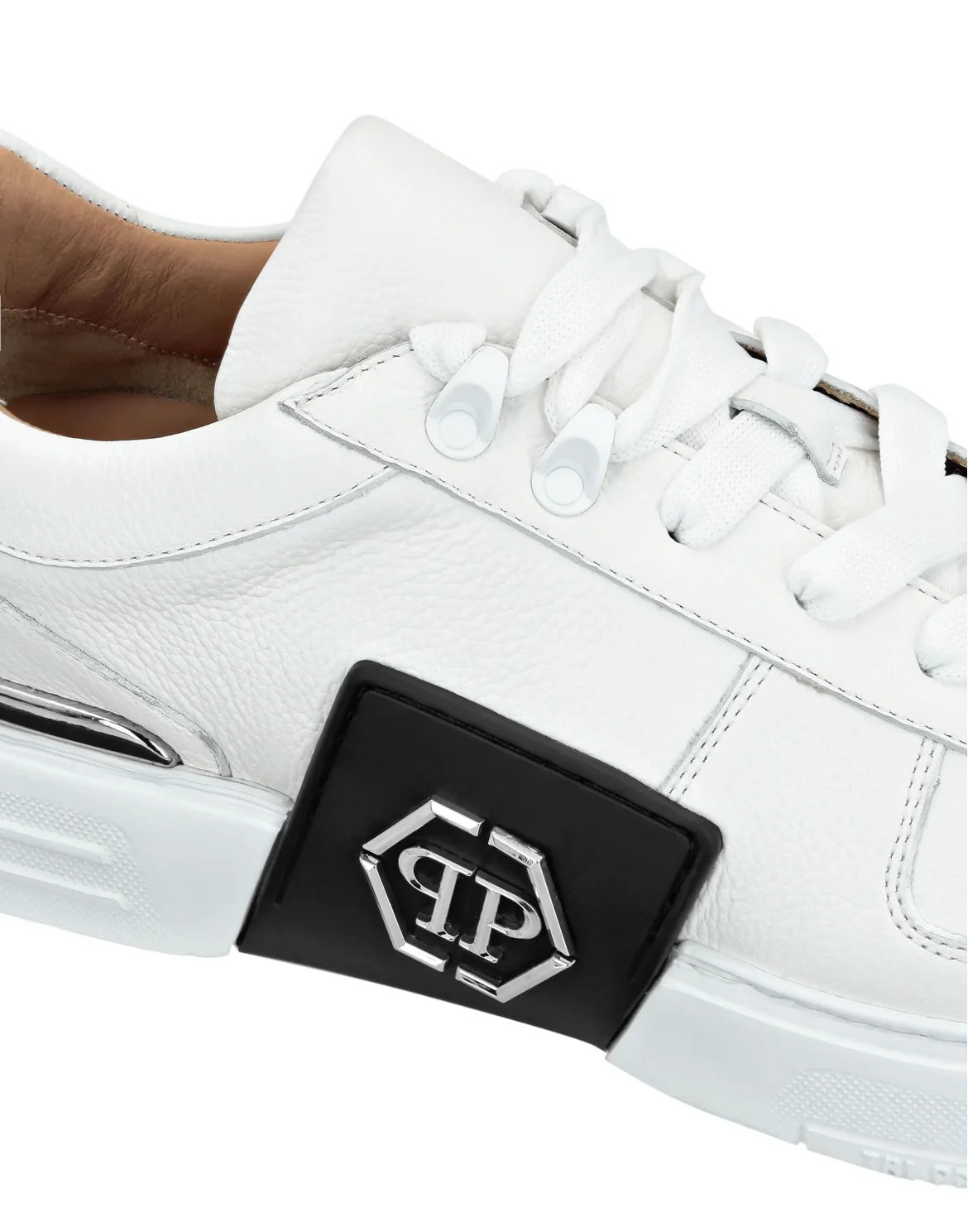 LO-TOP SNEAKERS PHANTOM KICK$ LEATHER Platinum HEXAGON, цвет: Белый