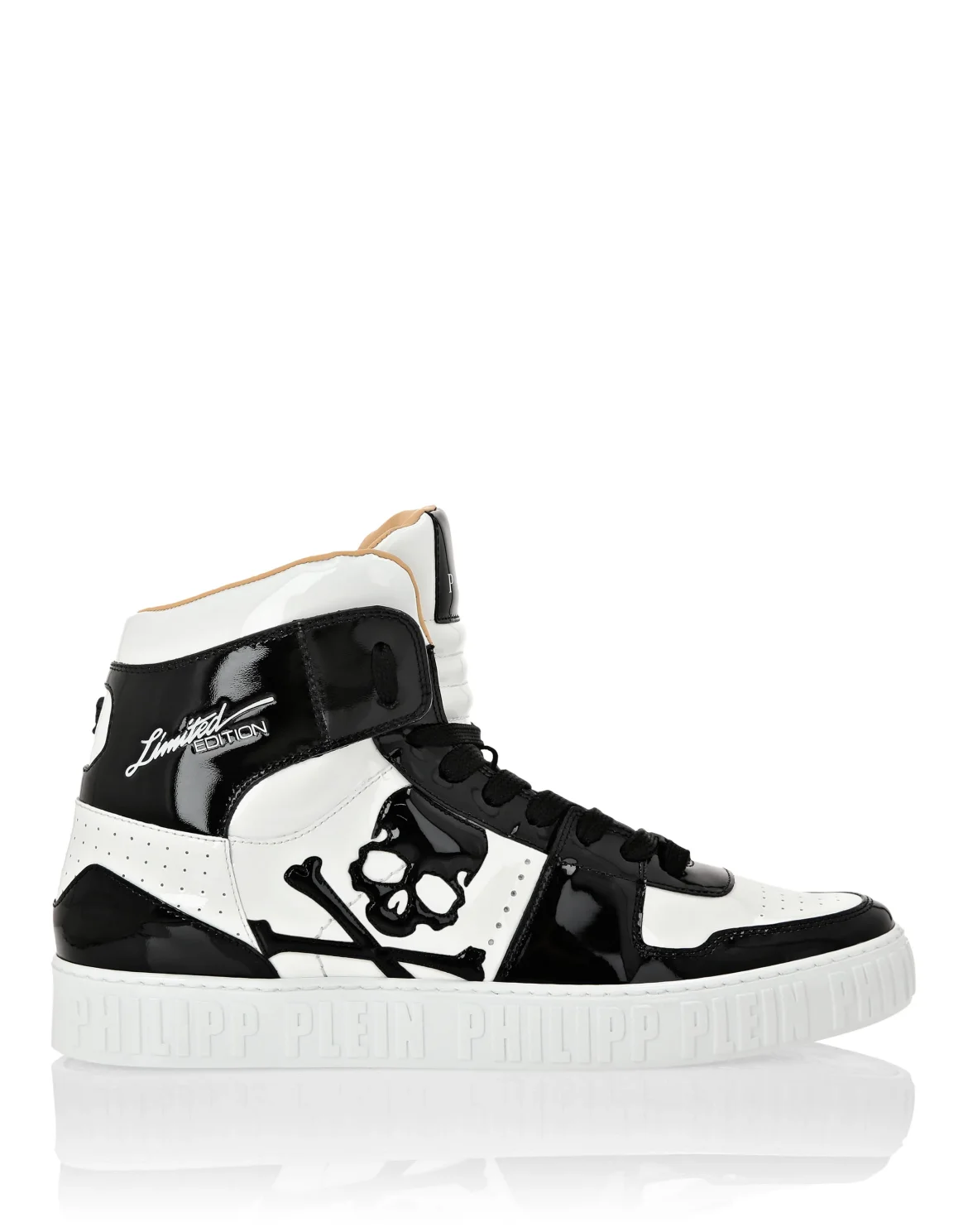HI-TOP SNEAKERS NOTORIOUS PATENT SKULL, цвет: Белый
