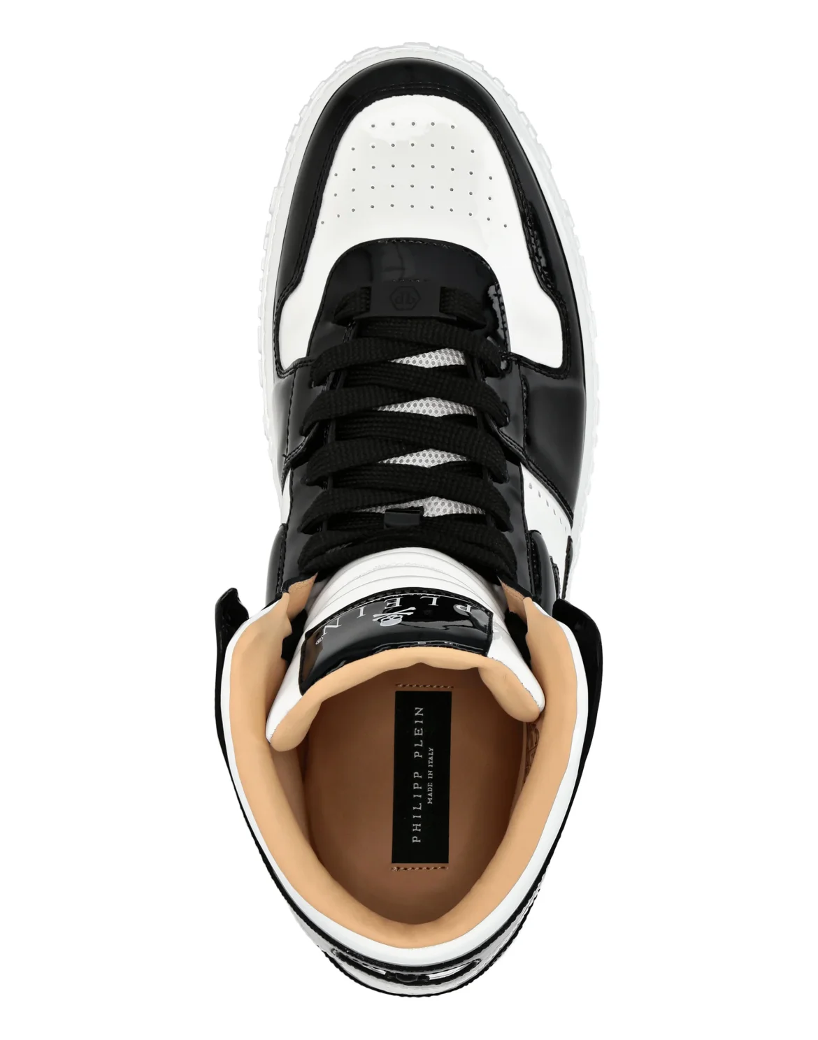 HI-TOP SNEAKERS NOTORIOUS PATENT SKULL, цвет: Белый