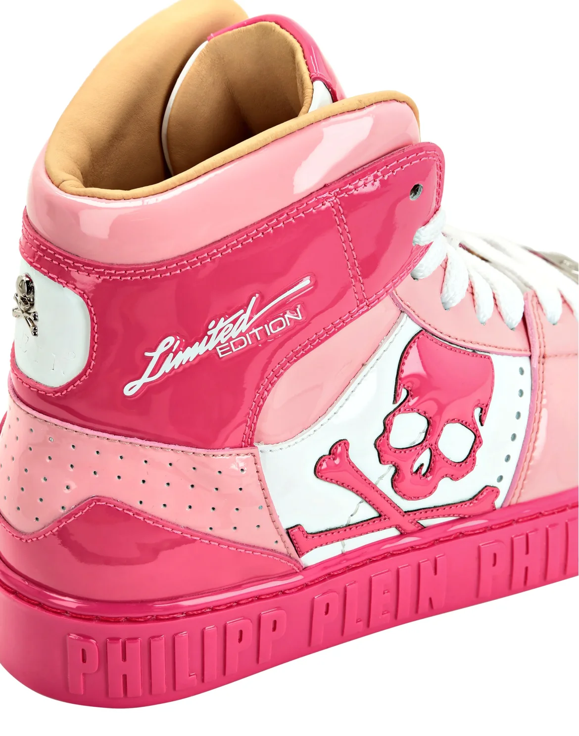 HI-TOP SNEAKERS NOTORIOUS PATENT SKULL, цвет: Розовый