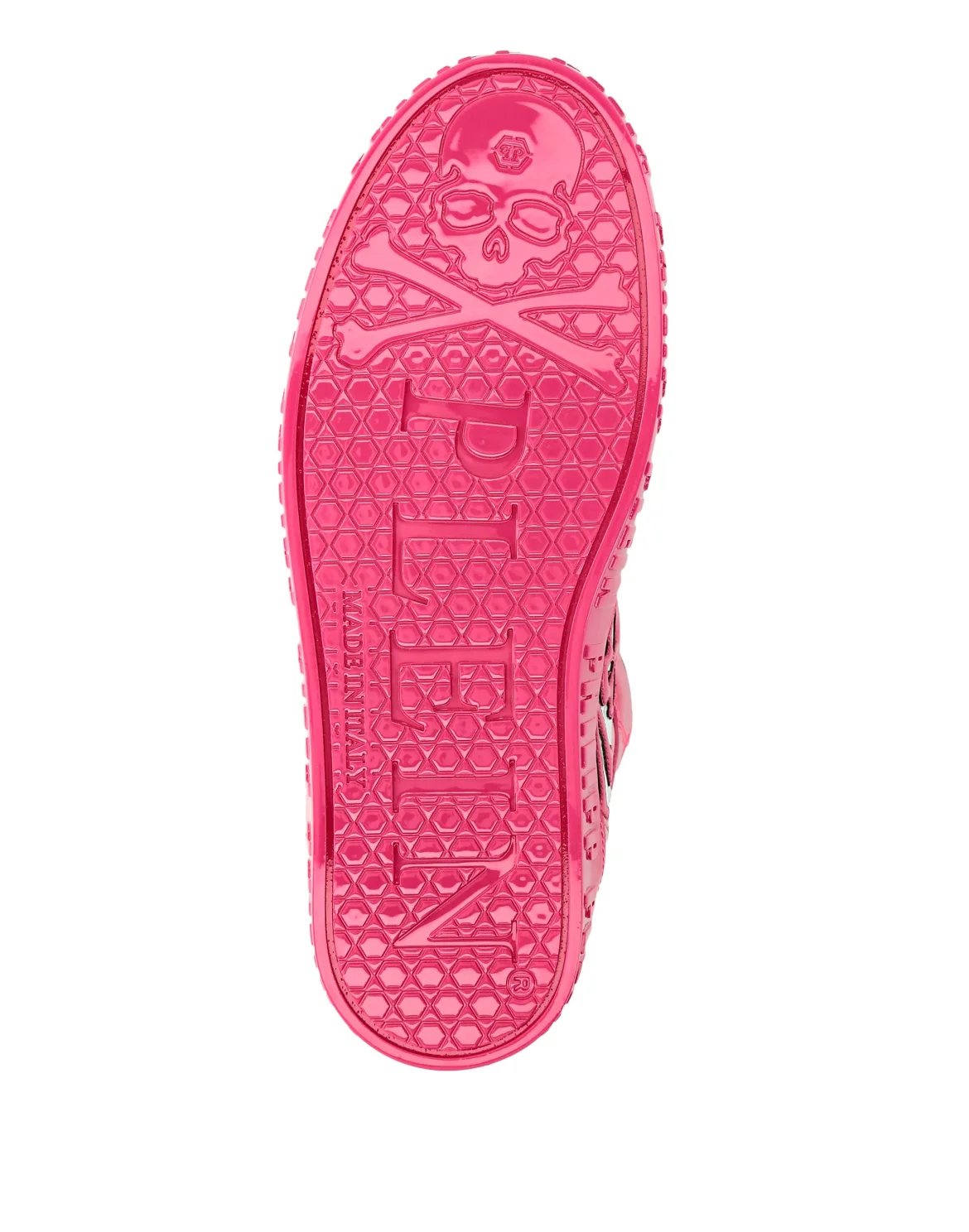 HI-TOP SNEAKERS NOTORIOUS PATENT SKULL, цвет: Розовый