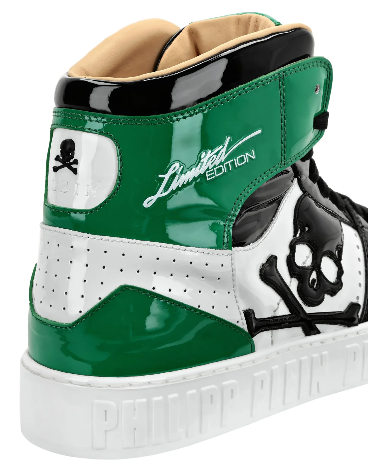 HI-TOP SNEAKERS NOTORIOUS PATENT SKULL, цвет: Зеленый