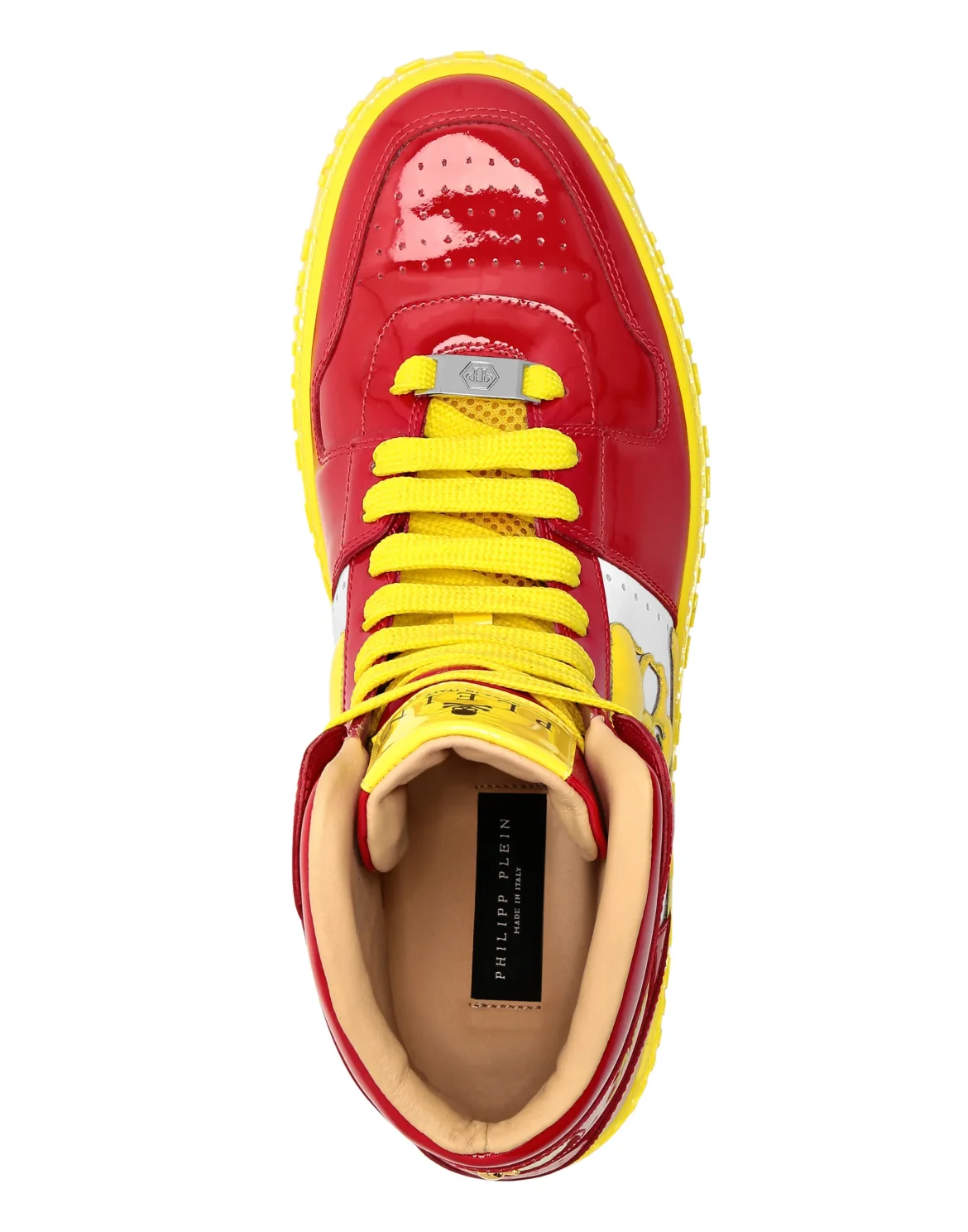 HI-TOP SNEAKERS NOTORIOUS PATENT SKULL, цвет: Желтый