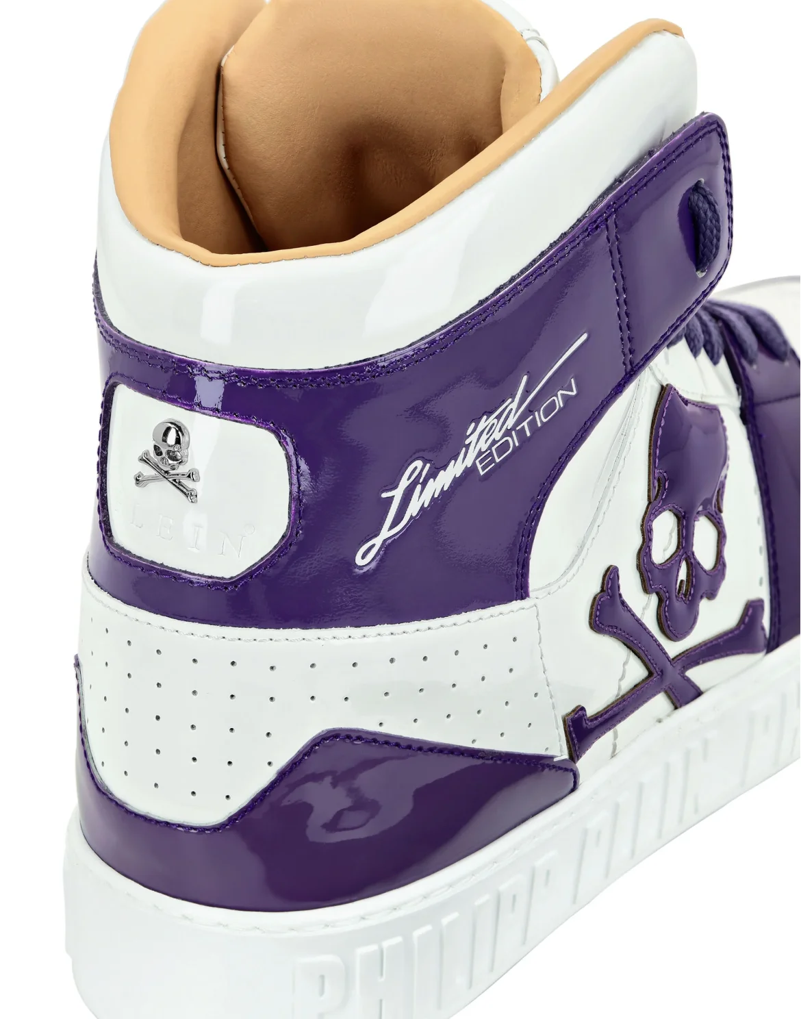 HI-TOP SNEAKERS NOTORIOUS PATENT SKULL, цвет: Фиолетовый