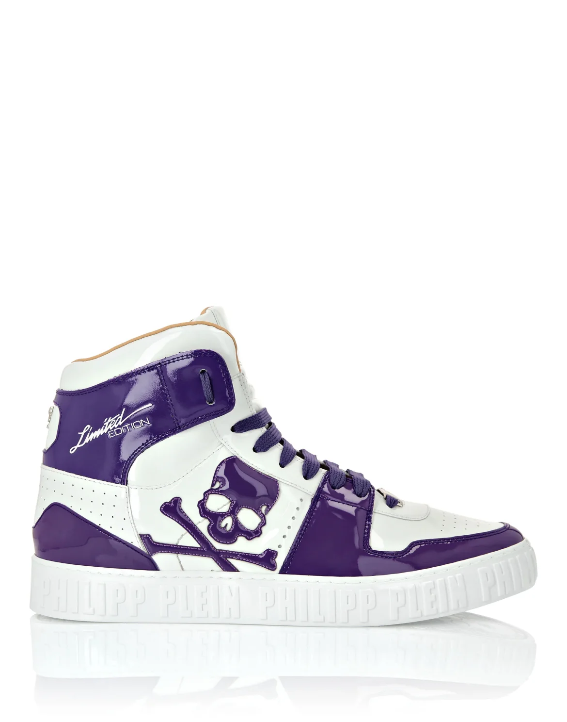 HI-TOP SNEAKERS NOTORIOUS PATENT SKULL, цвет: Фиолетовый