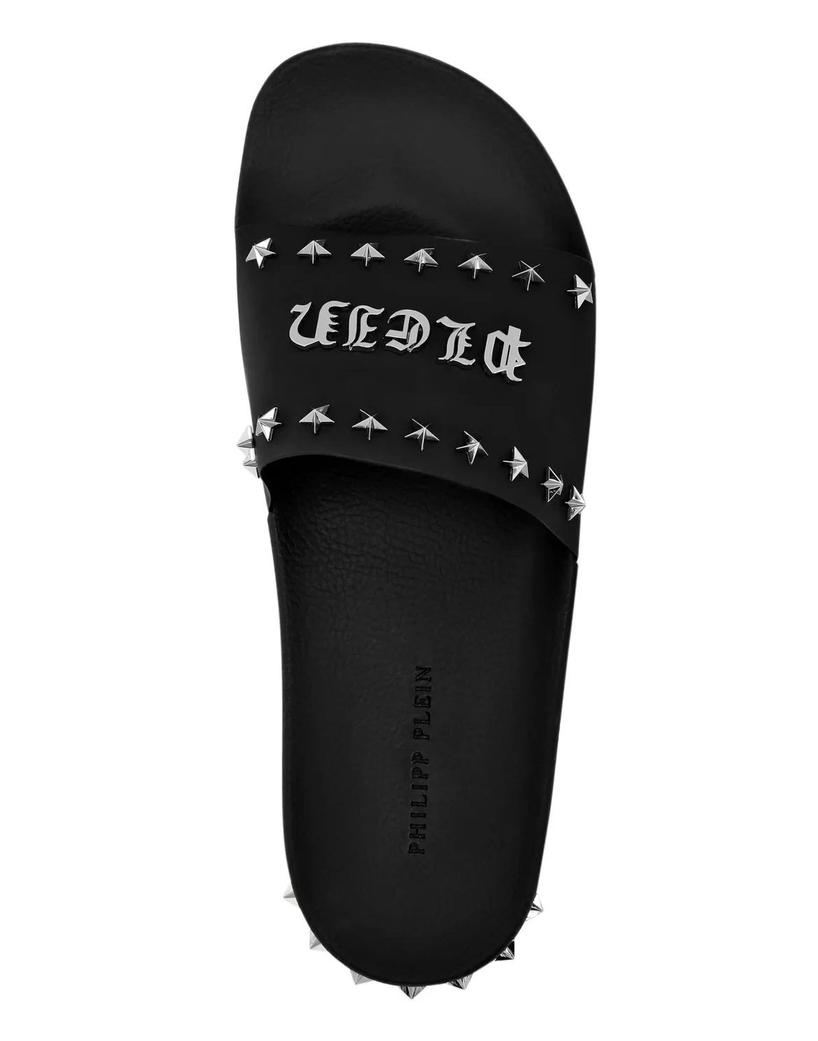 Flat gummy sandals Gothic Plein, цвет: Черный
