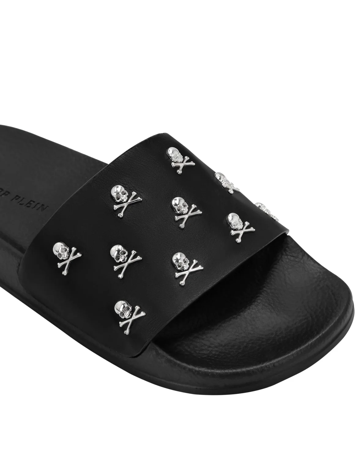 Flat gummy sandals Skull&Bones, цвет: Черный