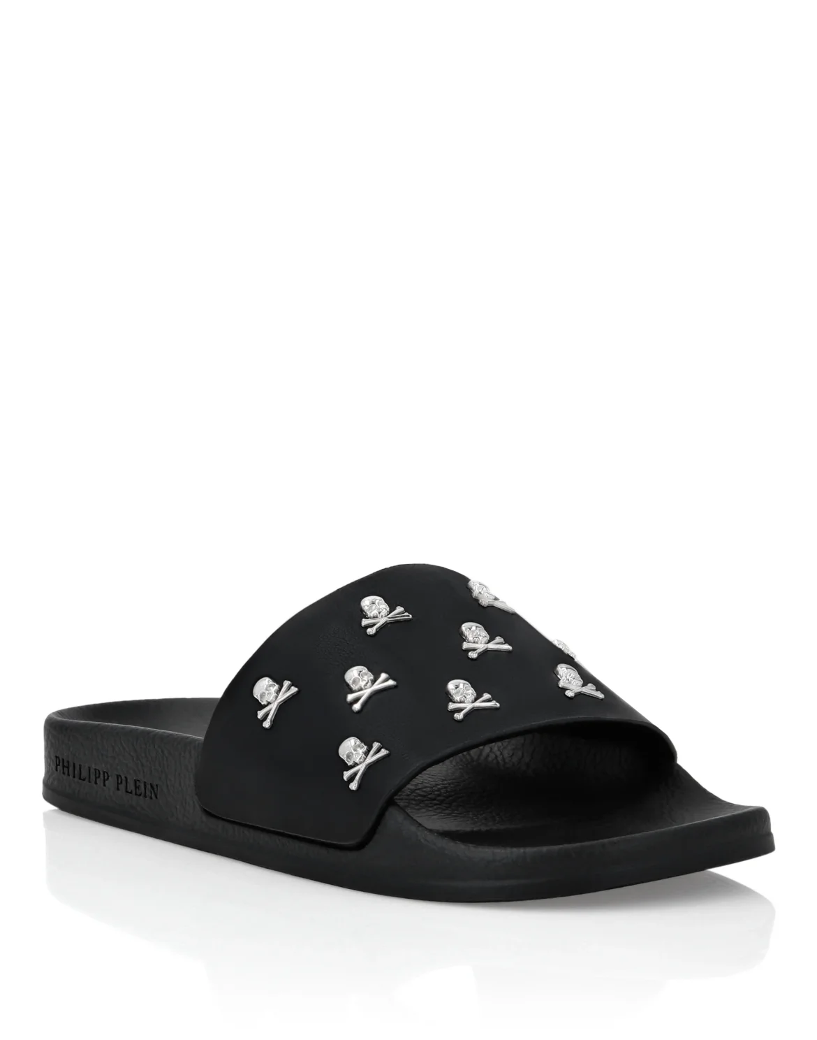 Flat gummy sandals Skull&Bones, цвет: Черный