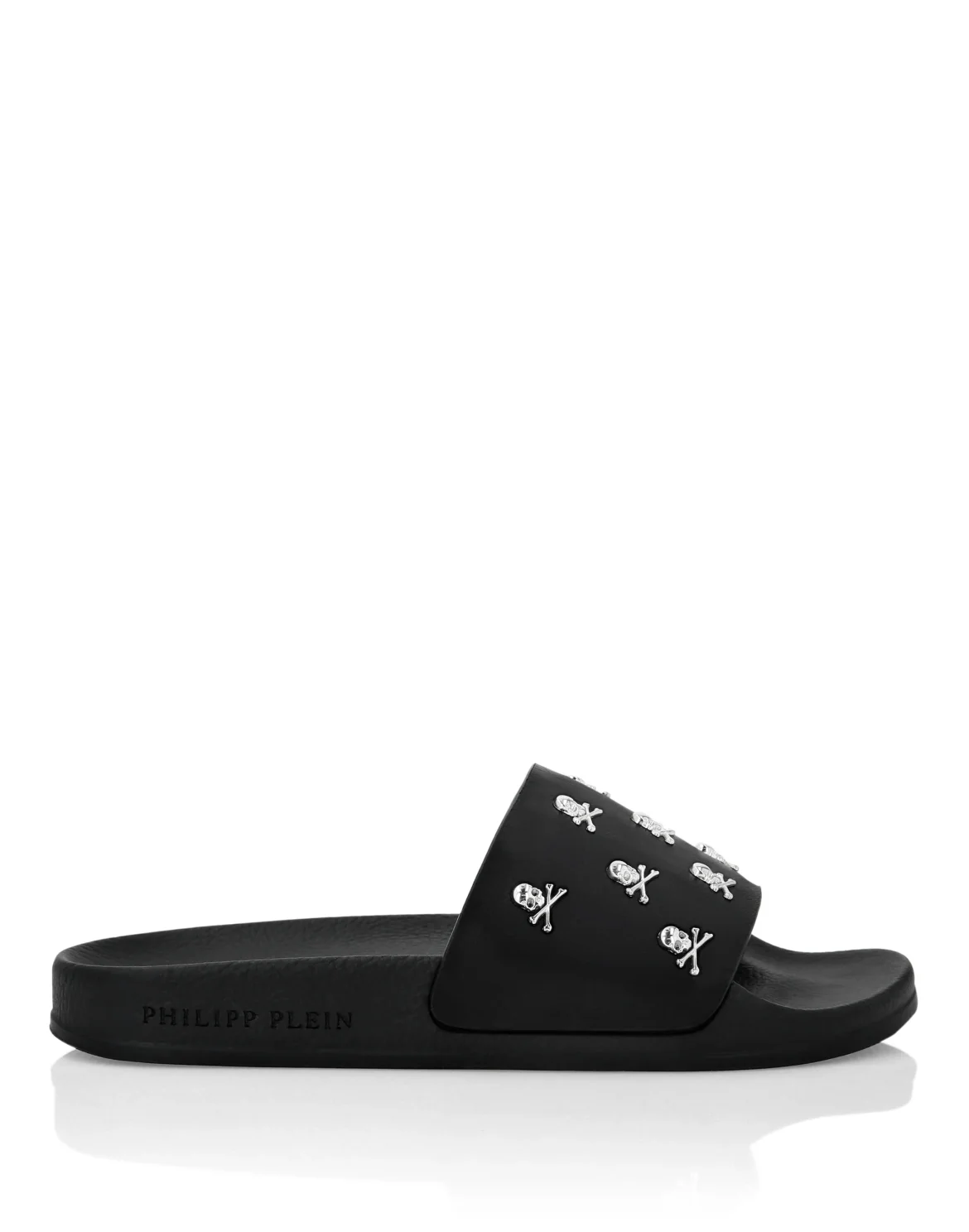 Flat gummy sandals Skull&Bones, цвет: Черный