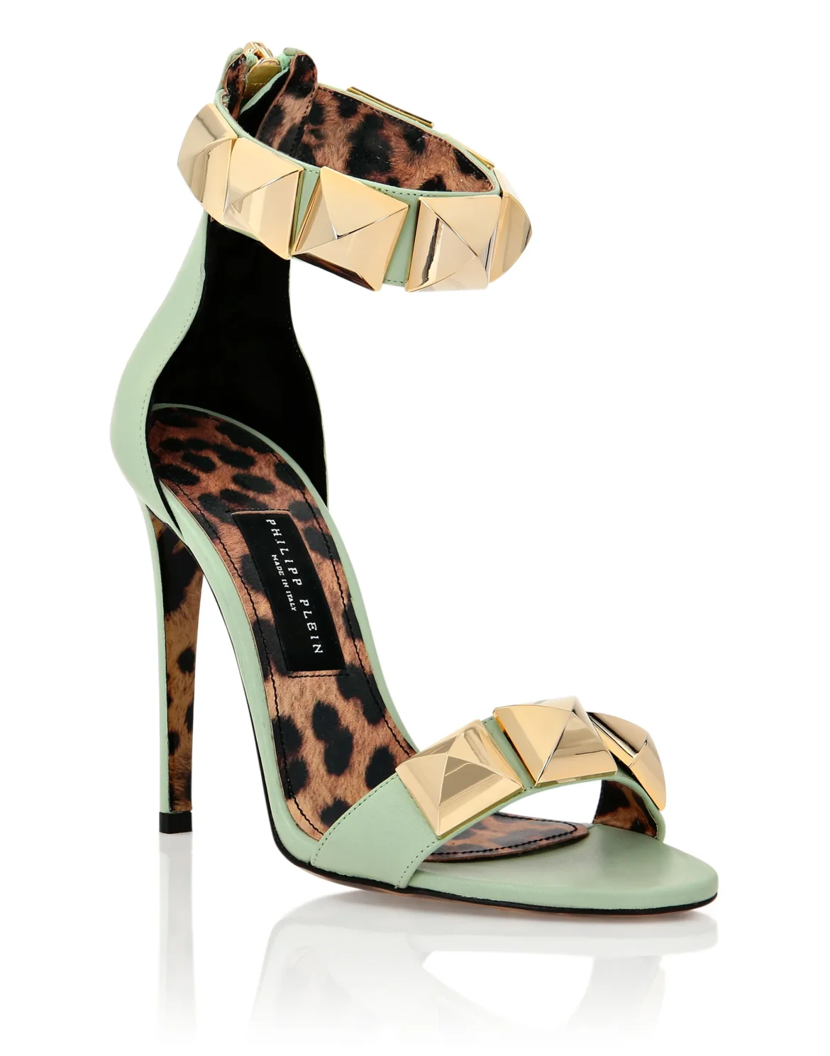 Ankle Strap Stud Sandals, цвет: Бирюзовый
