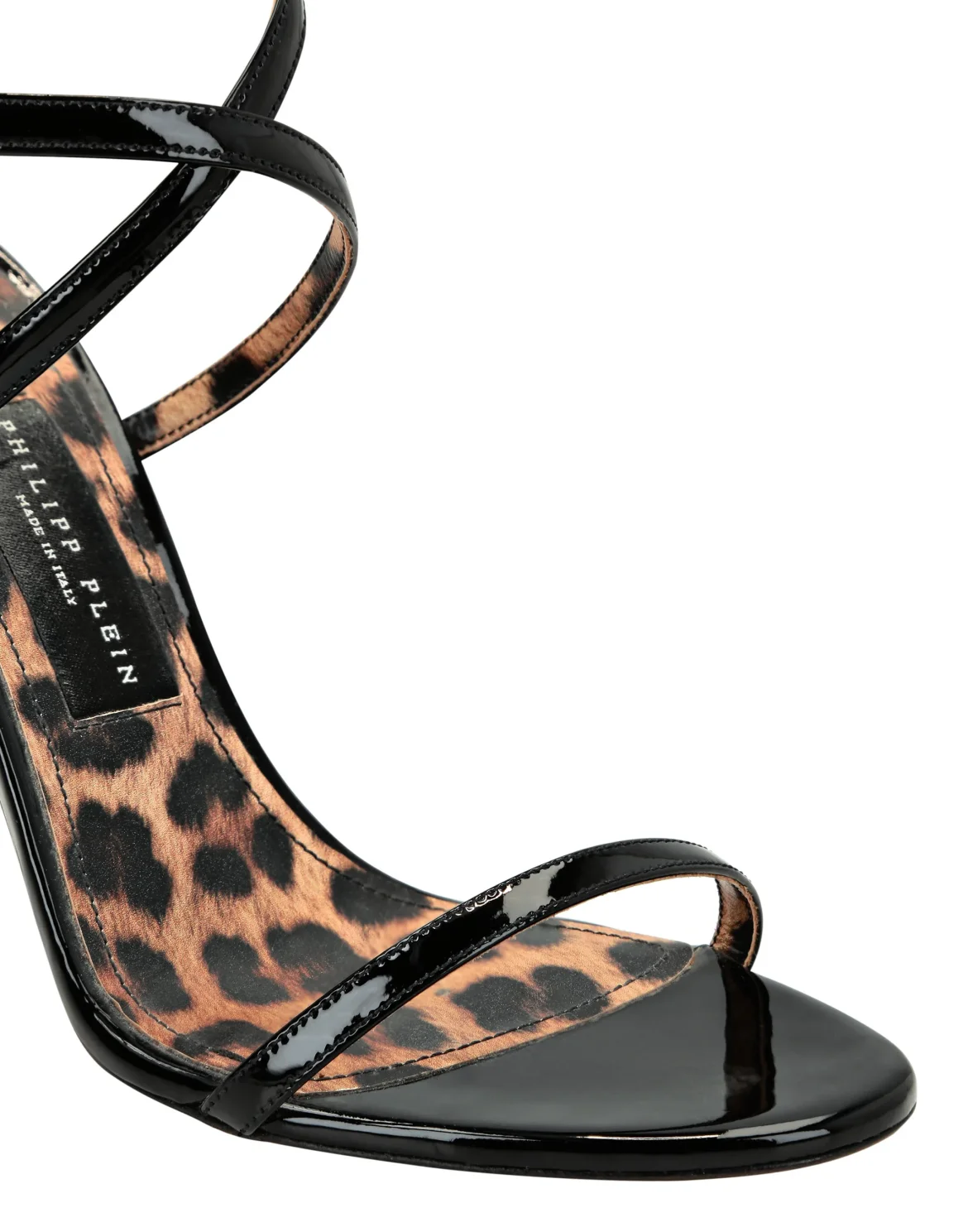 Skull Heel  Sandals, цвет: Черный