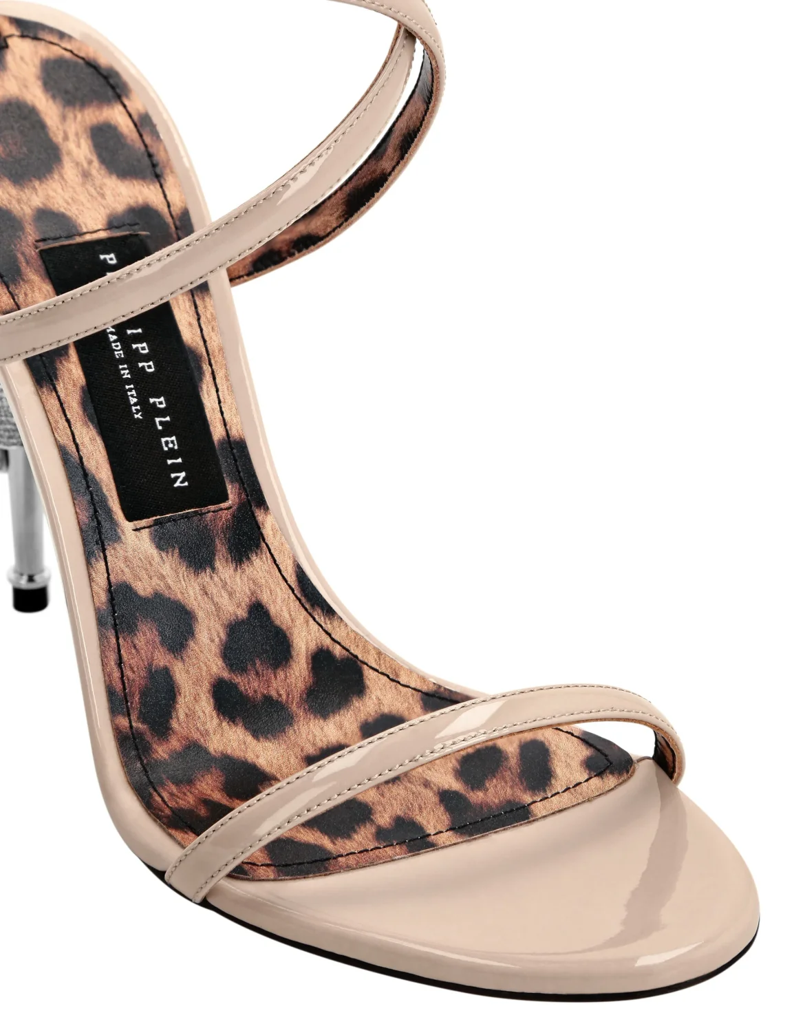 Skull Heel  Sandals, цвет: Бежевый