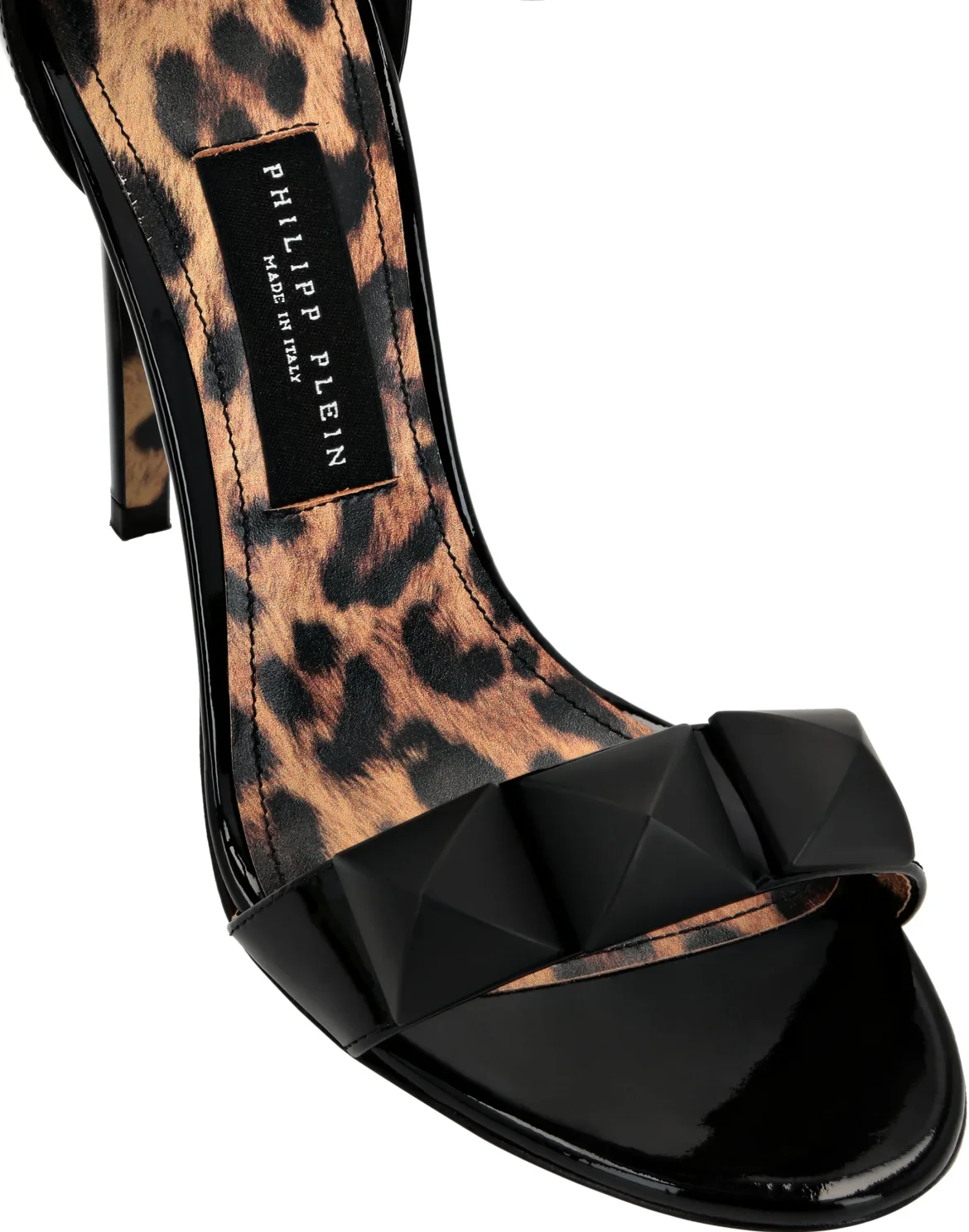 Ankle Strap Stud Sandals, цвет: Черный